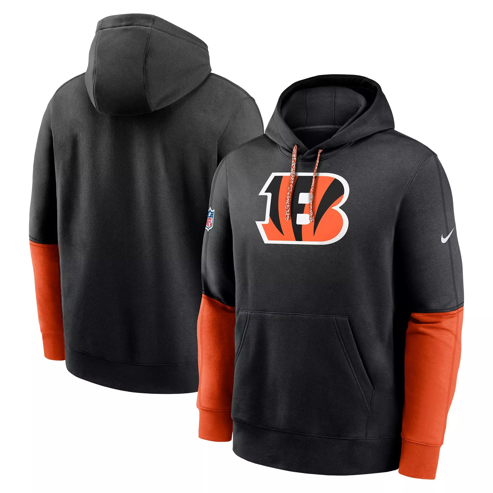 Nike Men's Cincinnati Bengals '24 Club Hoodie - BLACK/ORANGE