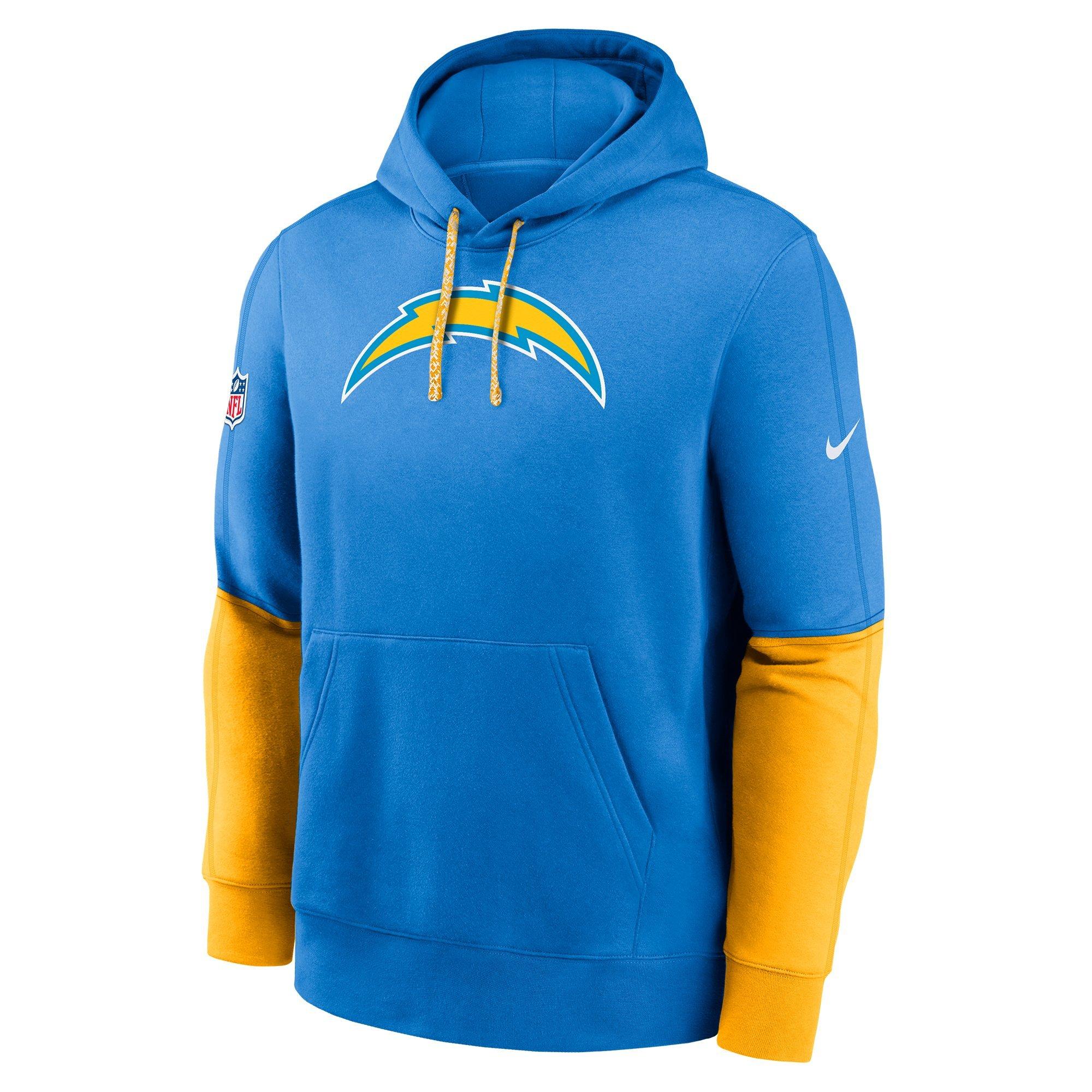 Nike Men's Los Angeles Chargers '24 Club Hoodie - BLUE Thumbnail View 1