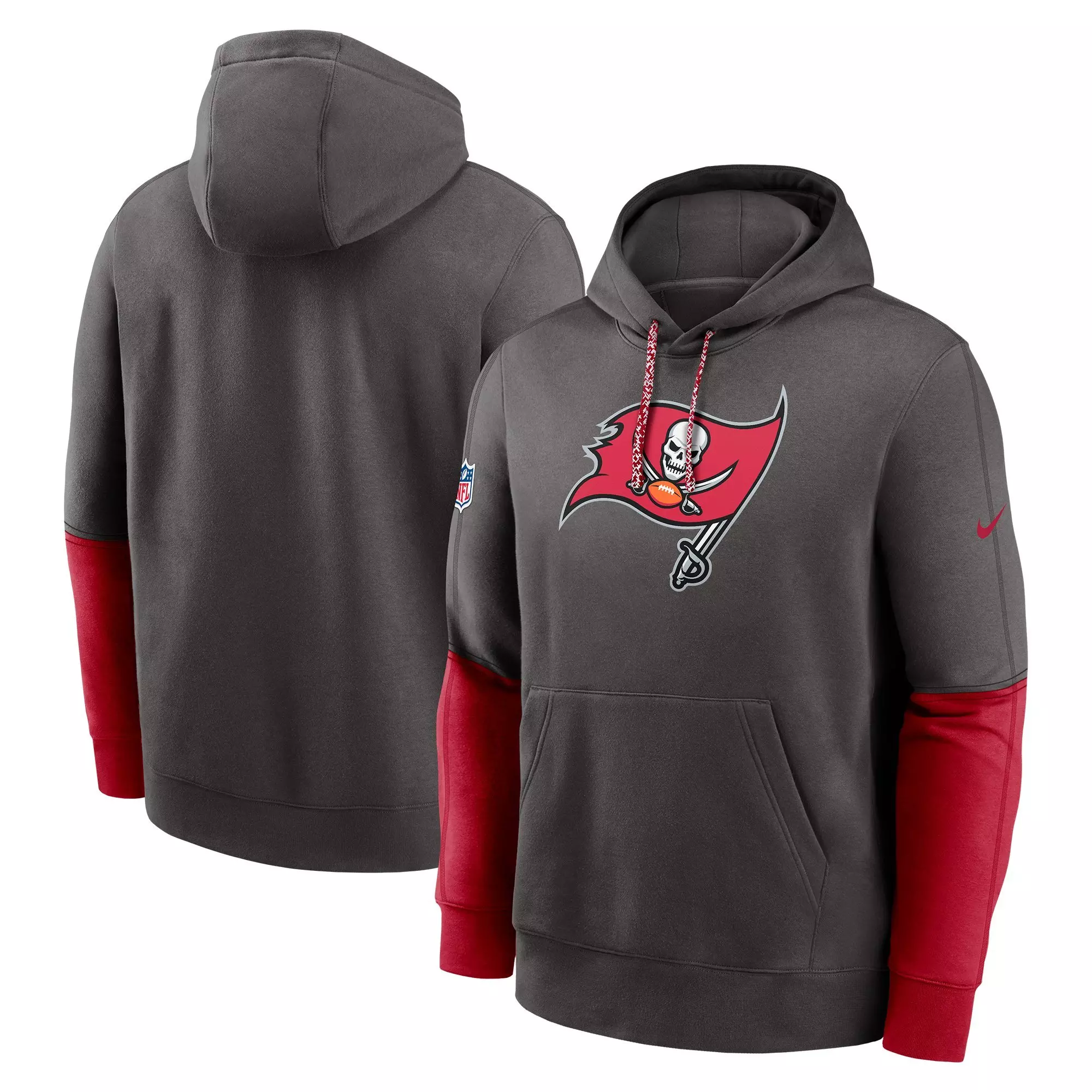 Nike Men's Tampa Bay Buccaneers '24 Club Hoodie - GREY/RED