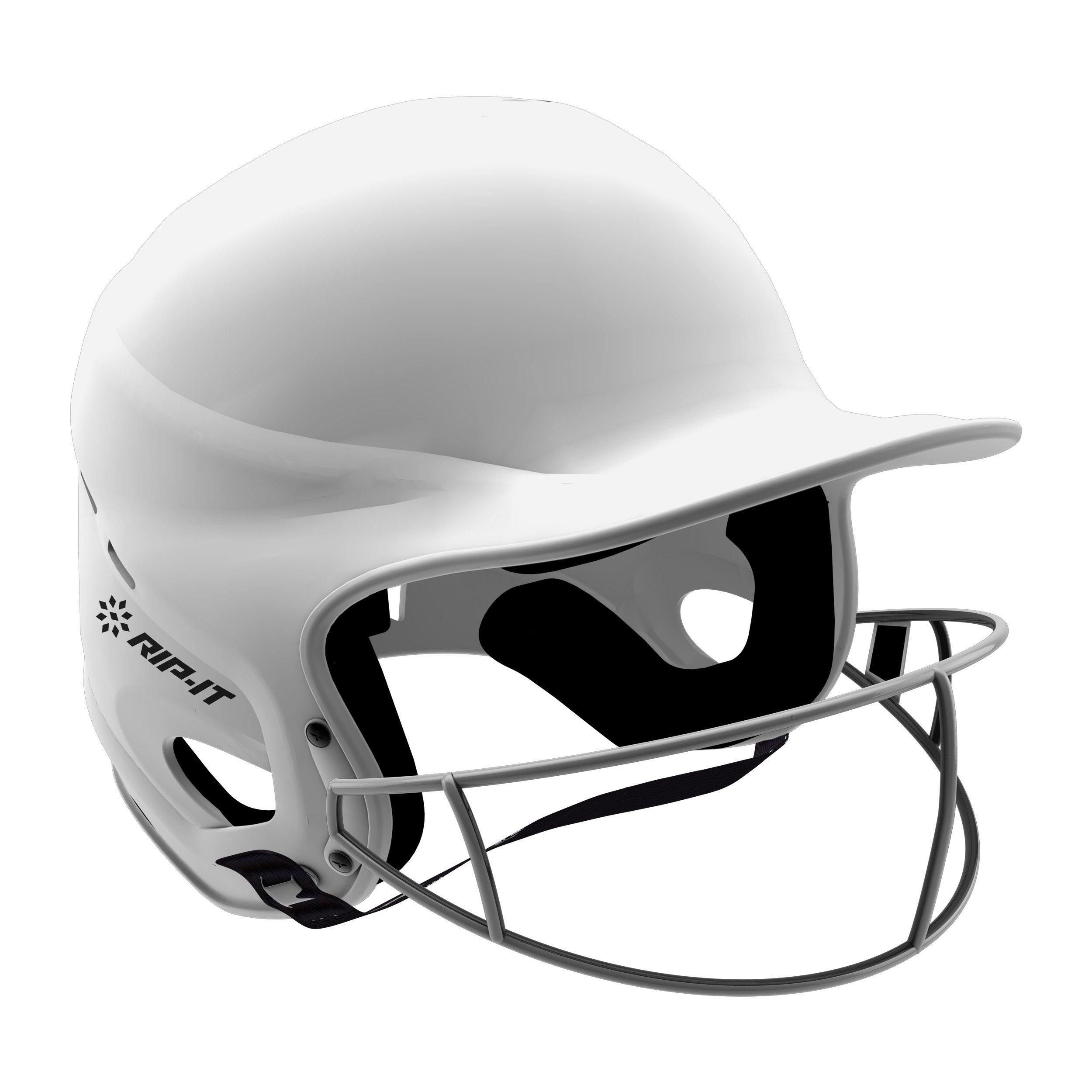 RIP-IT Vision Pro Matte Softball Batting Helmet - White