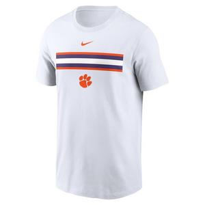 Nike Men's Clemson Tigers Striped Logo Tee