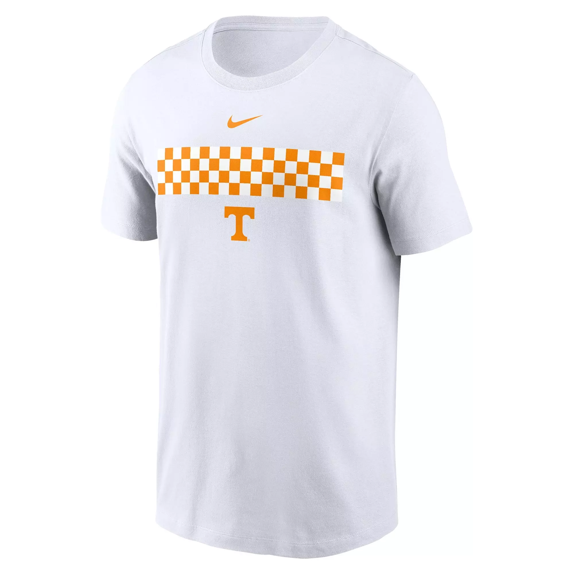 Nike Men's Tennessee Volunteers Striped Logo Tee - WHITE