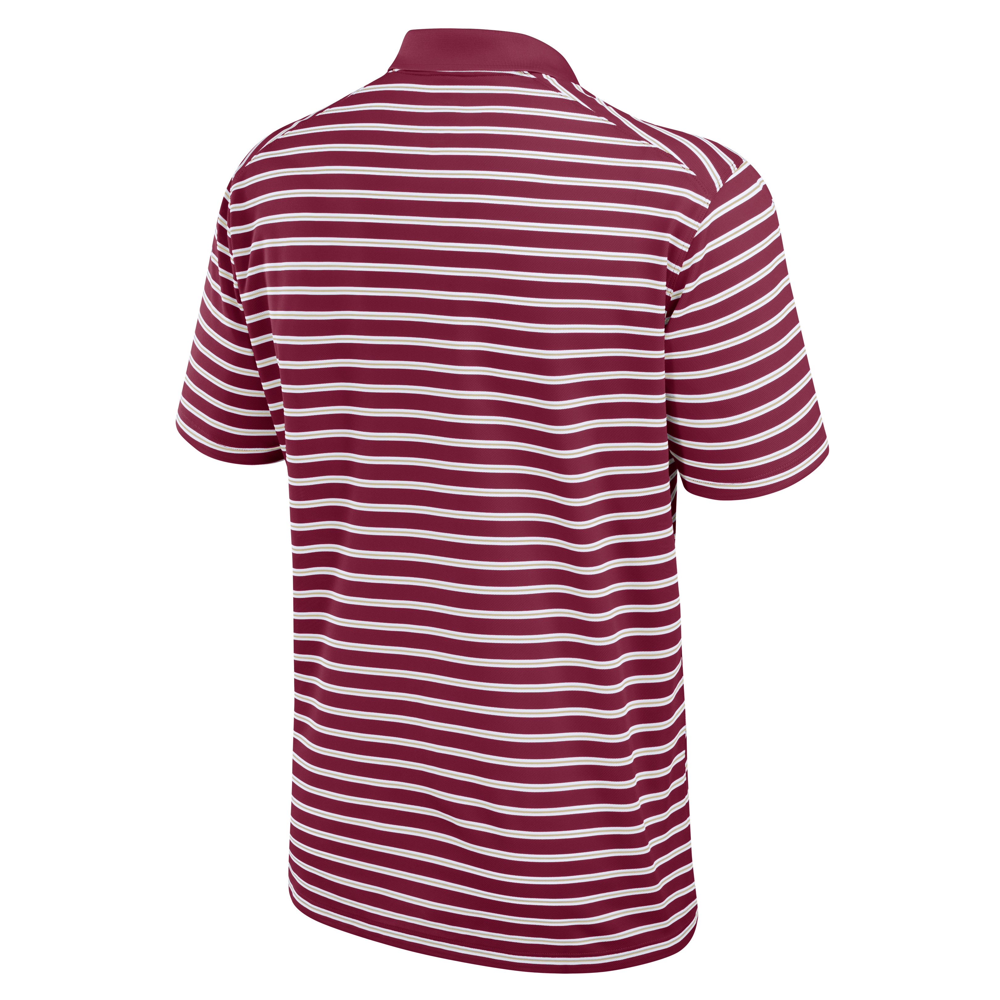 Nike Men's Florida State Seminoles Striped Polo-Red - MAROON Thumbnail View 2