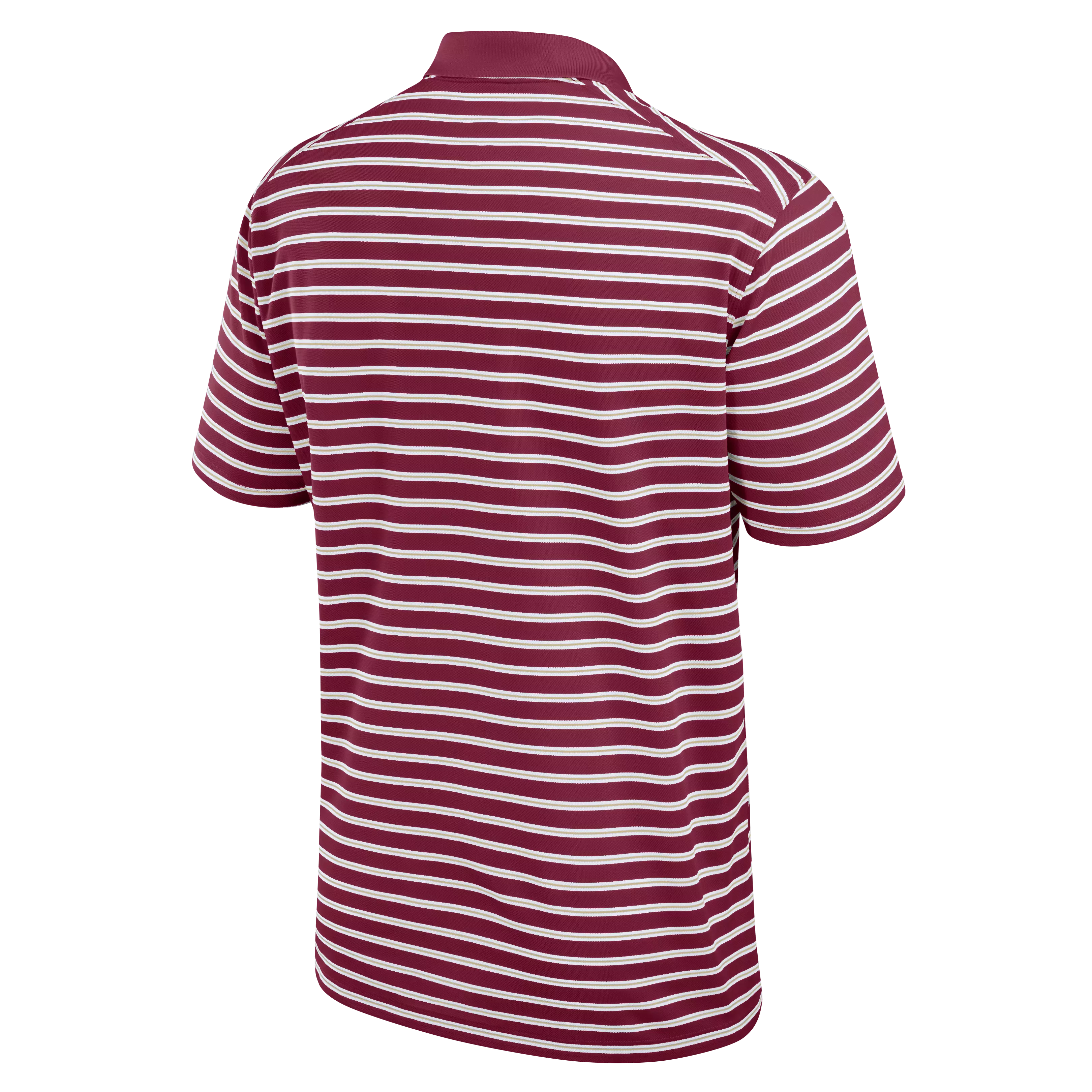 Nike Men's Florida State Seminoles Striped Polo-Red - MAROON