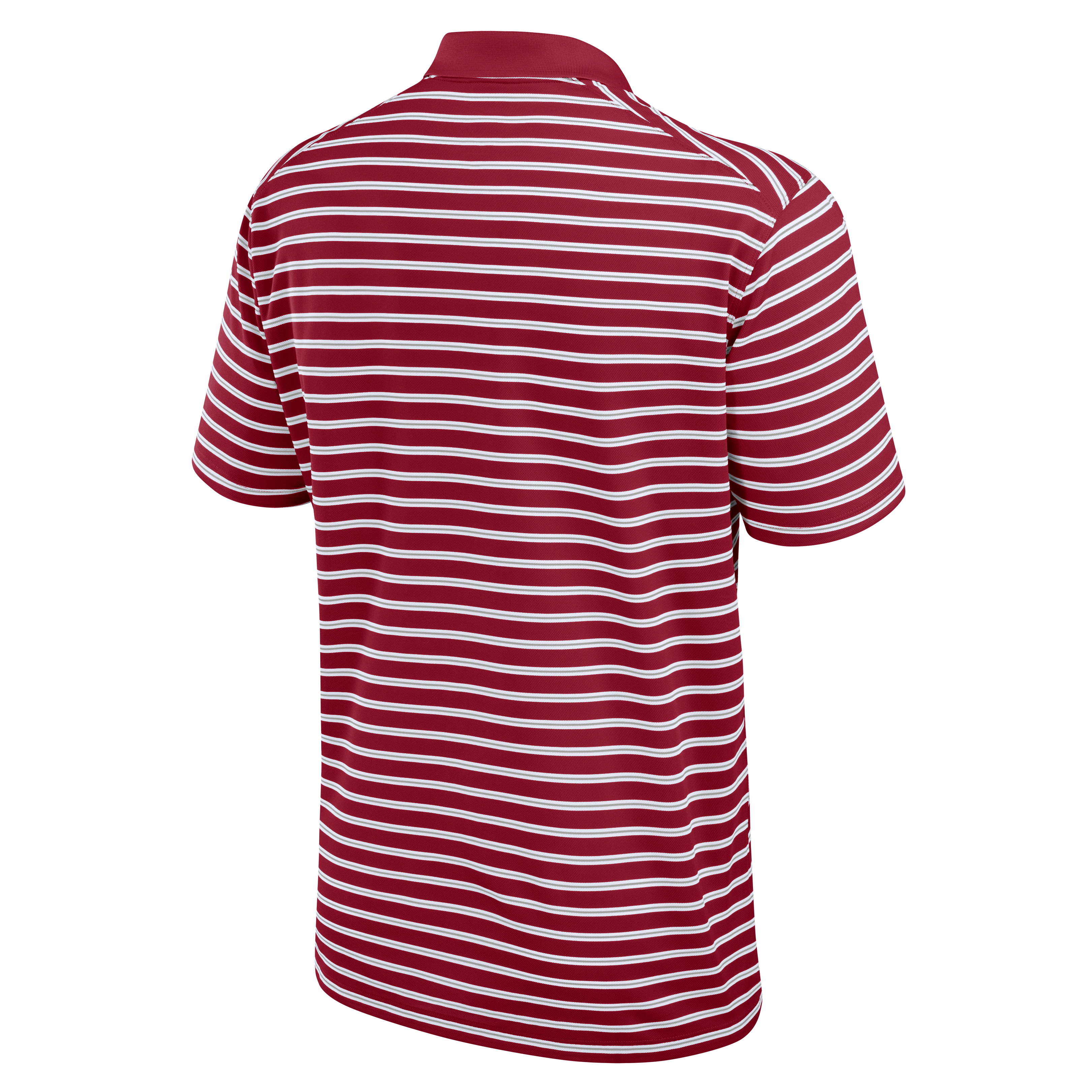 Nike Men's Alabama Crimson Tide Striped Polo-Red - RED Thumbnail View 2