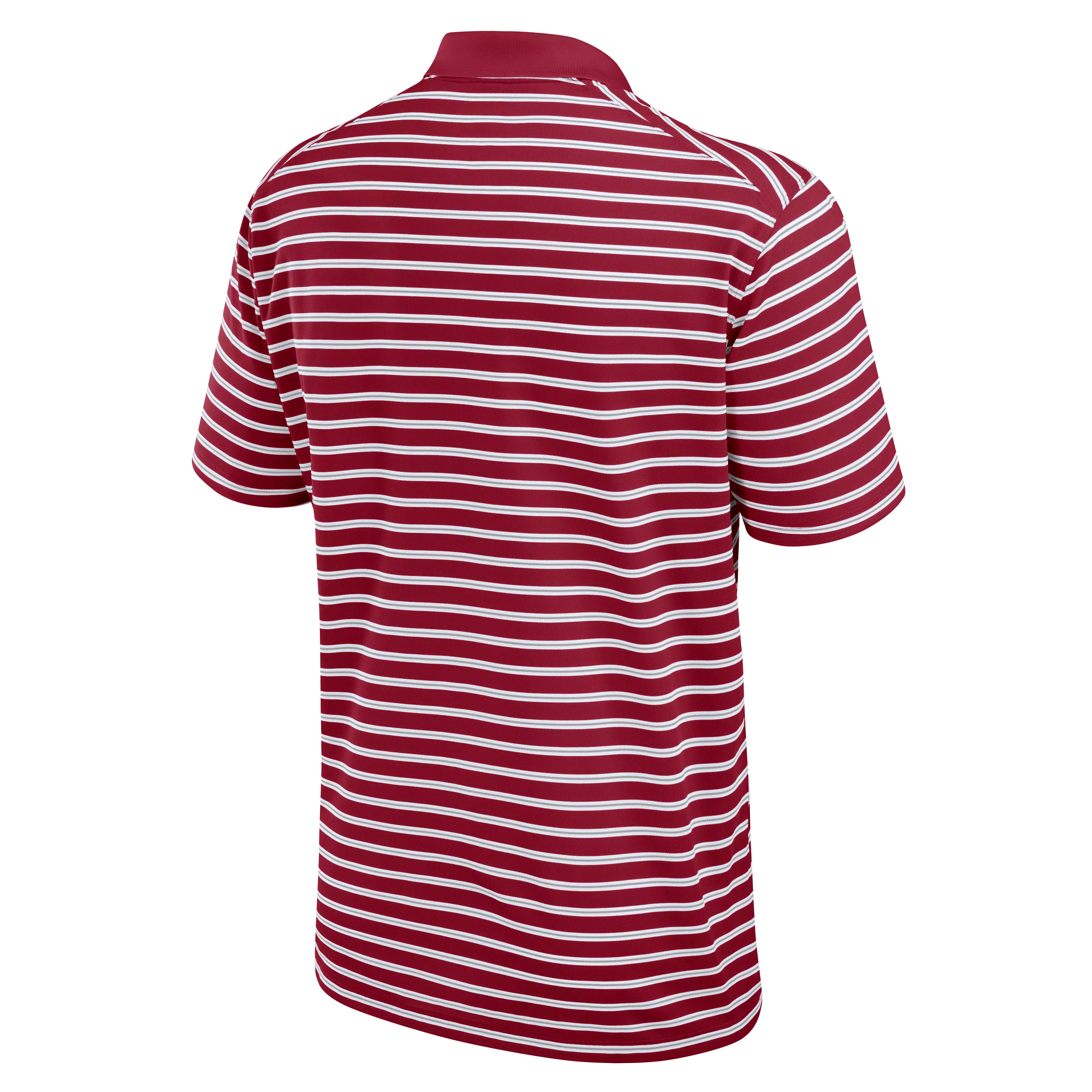 Nike Men's Alabama Crimson Tide Striped Polo-Red - RED