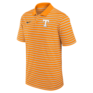 Nike Men's Tennessee Volunteers Striped Polo-Orange