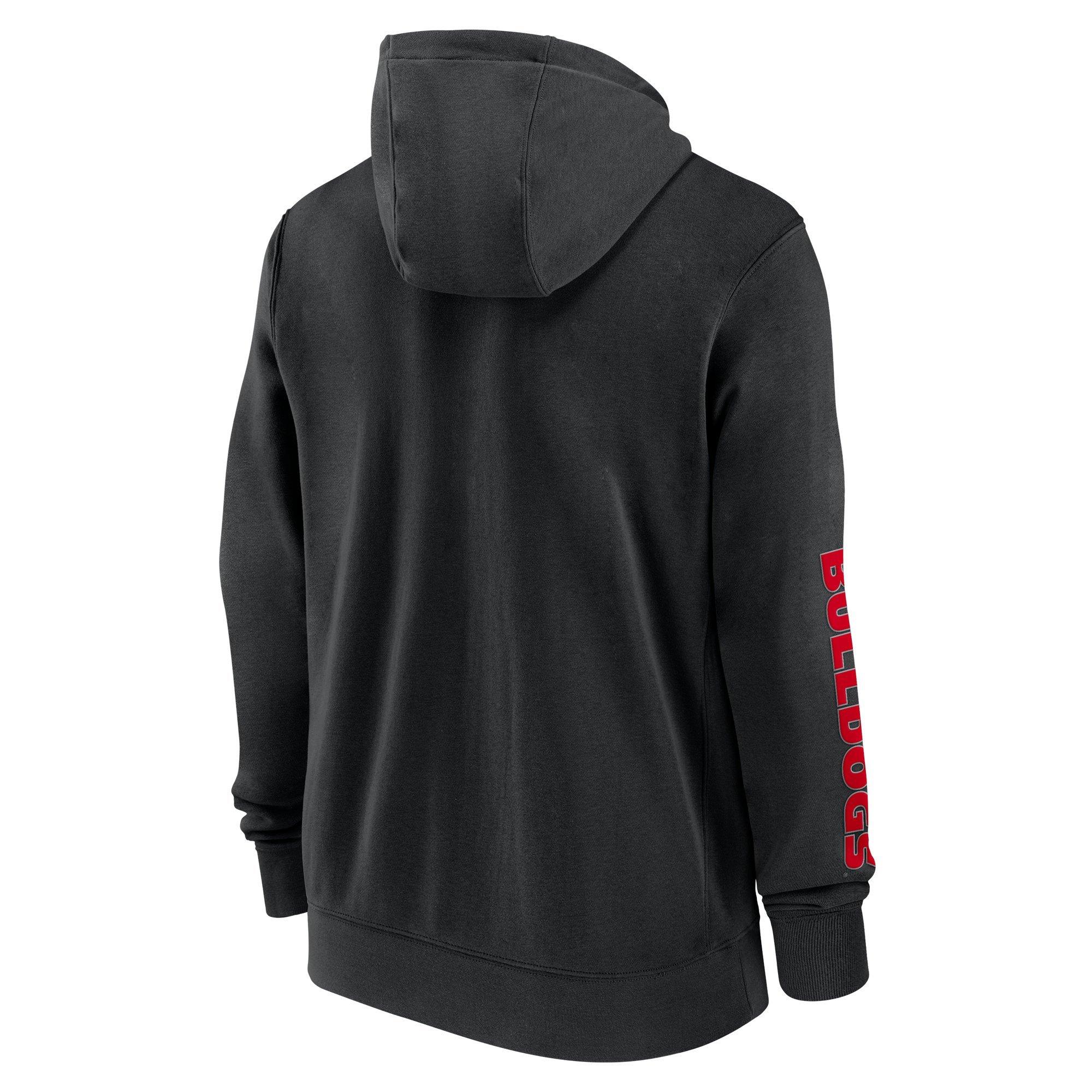 Nike Men's Georgia Bulldogs Sideline Team Issue Full-Zip Jacket - BLACK Thumbnail View 2