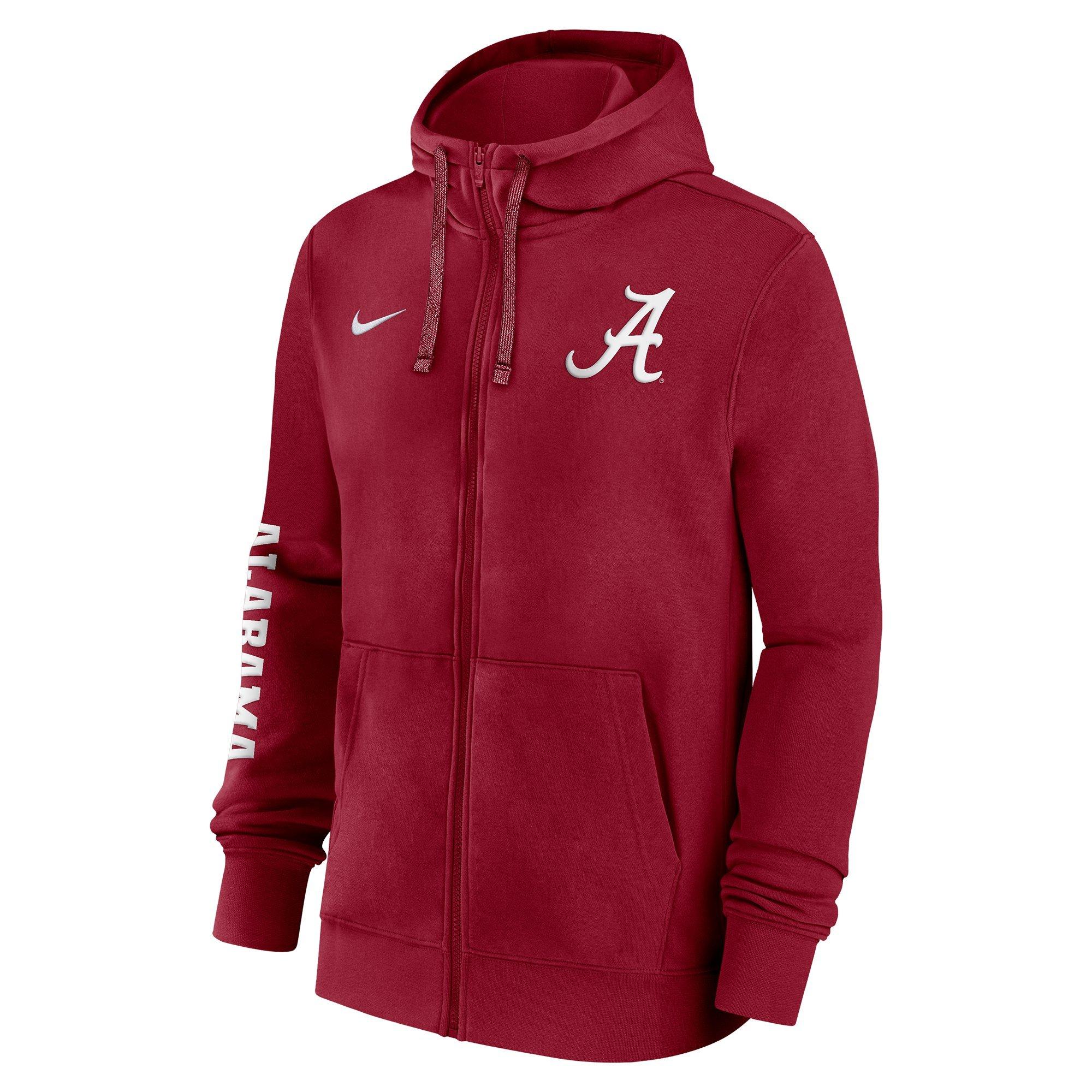 Nike Men's Alabama Crimson Tide Sideline Team Issue Full-Zip Jacket - RED Thumbnail View 1