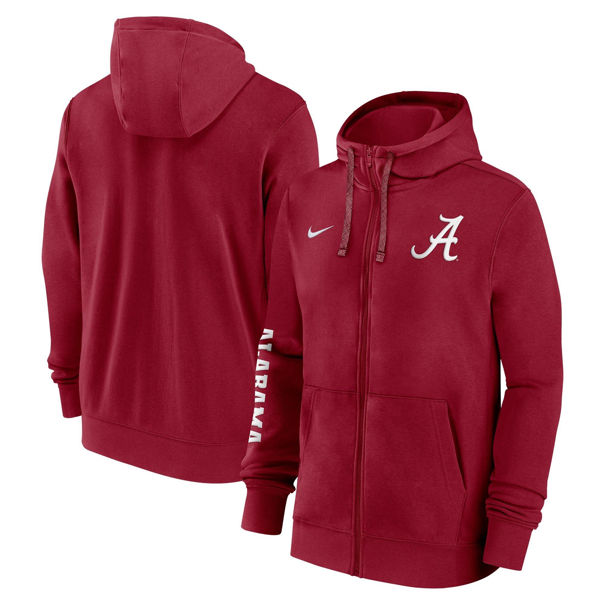 Nike Men's Alabama Crimson Tide Sideline Team Issue Full-Zip Jacket - RED Thumbnail View 3