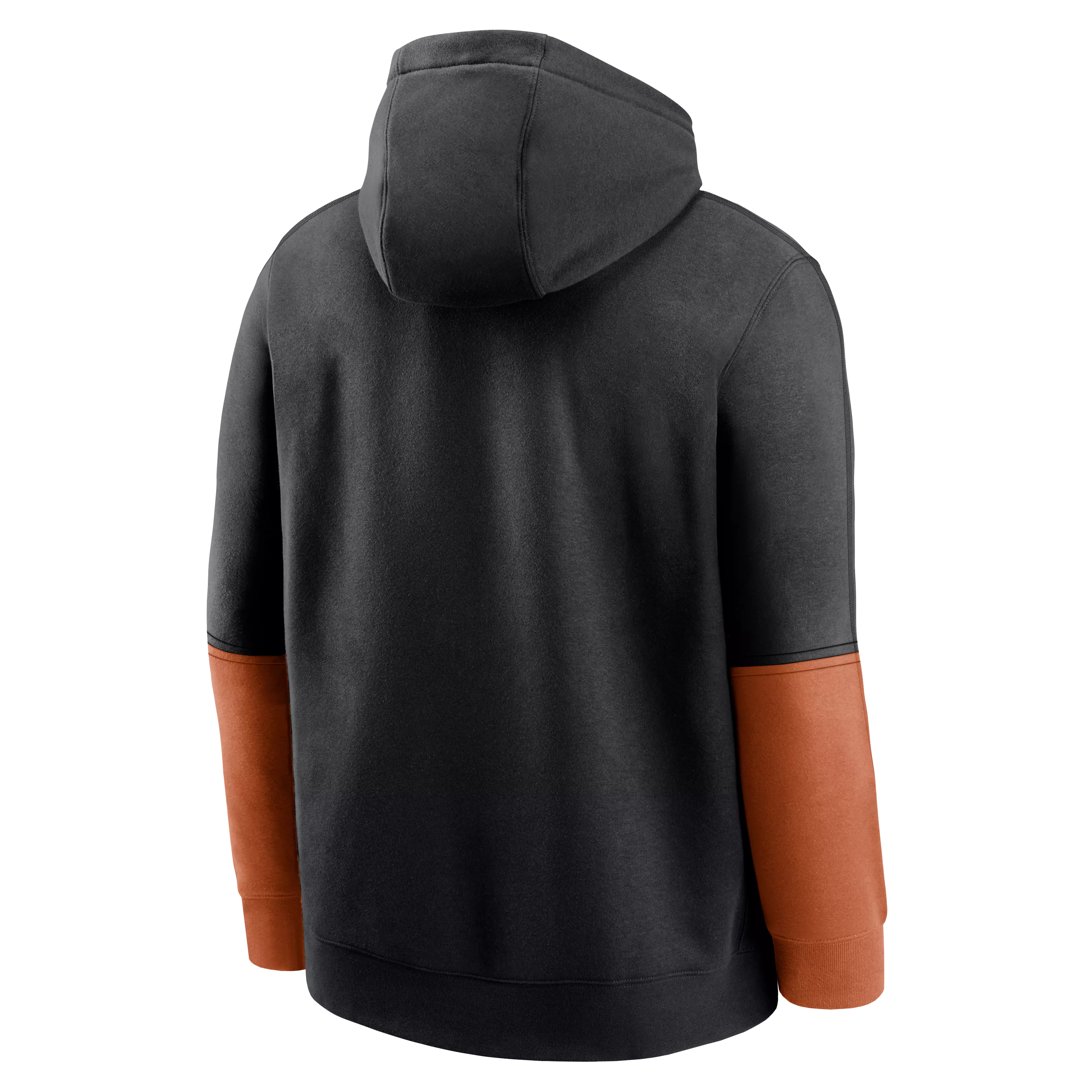 Nike Men's Texas Longhorns '24 Club Hoodie-Black/Orange - BLACK/ORANGE