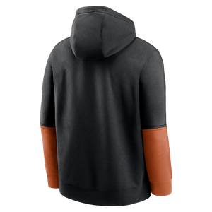 Nike Men's Texas Longhorns '24 Club Hoodie-Black/Orange