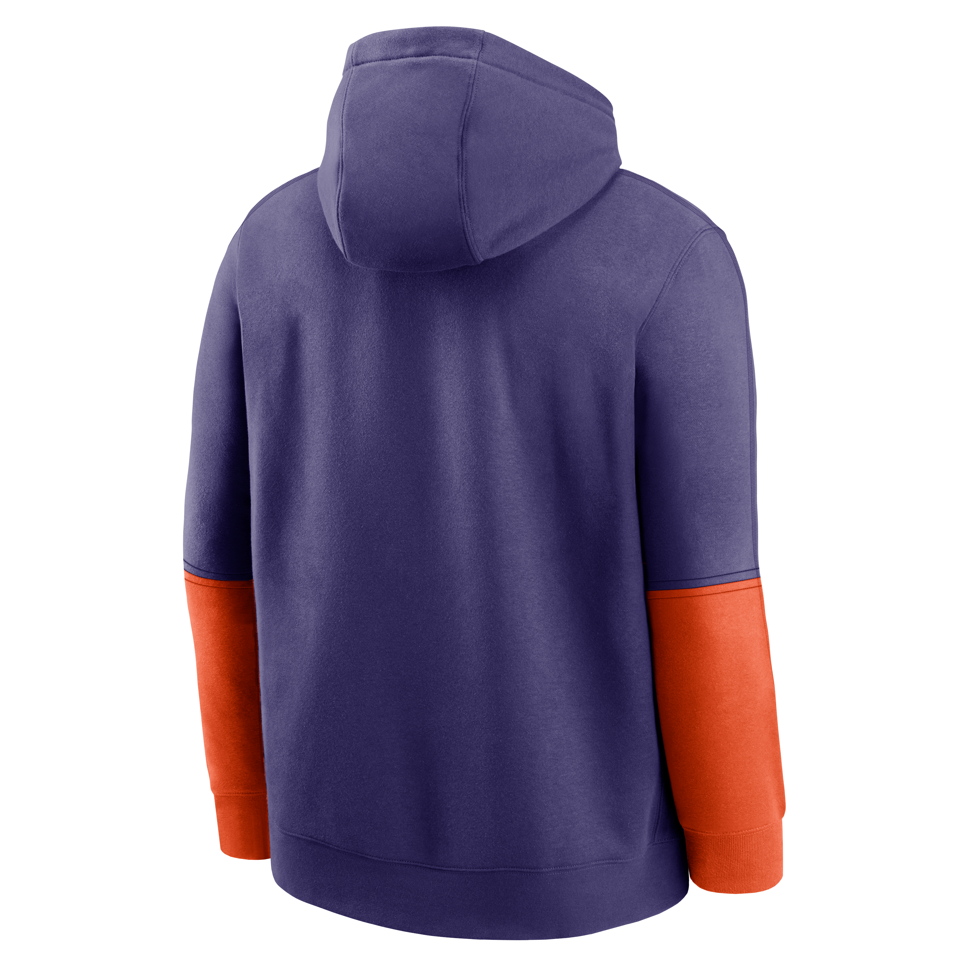 Nike Men's Clemson Tigers '24 Club Hoodie-Purple/Orange - PURPLE Thumbnail View 2