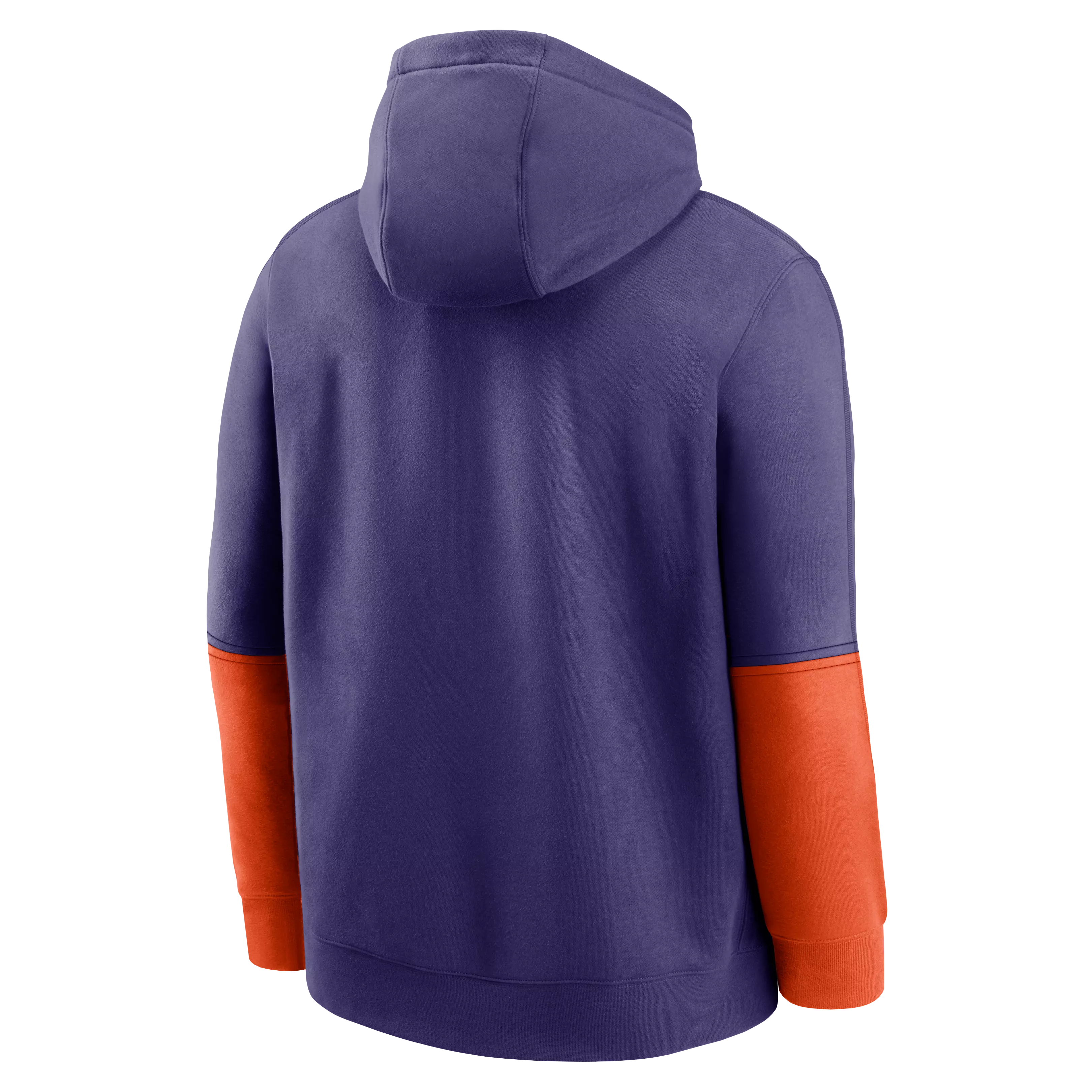 Nike Men's Clemson Tigers '24 Club Hoodie-Purple/Orange - PURPLE