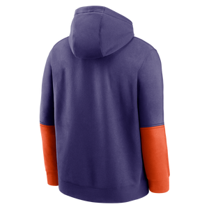 Nike Men's Clemson Tigers '24 Club Hoodie-Purple/Orange