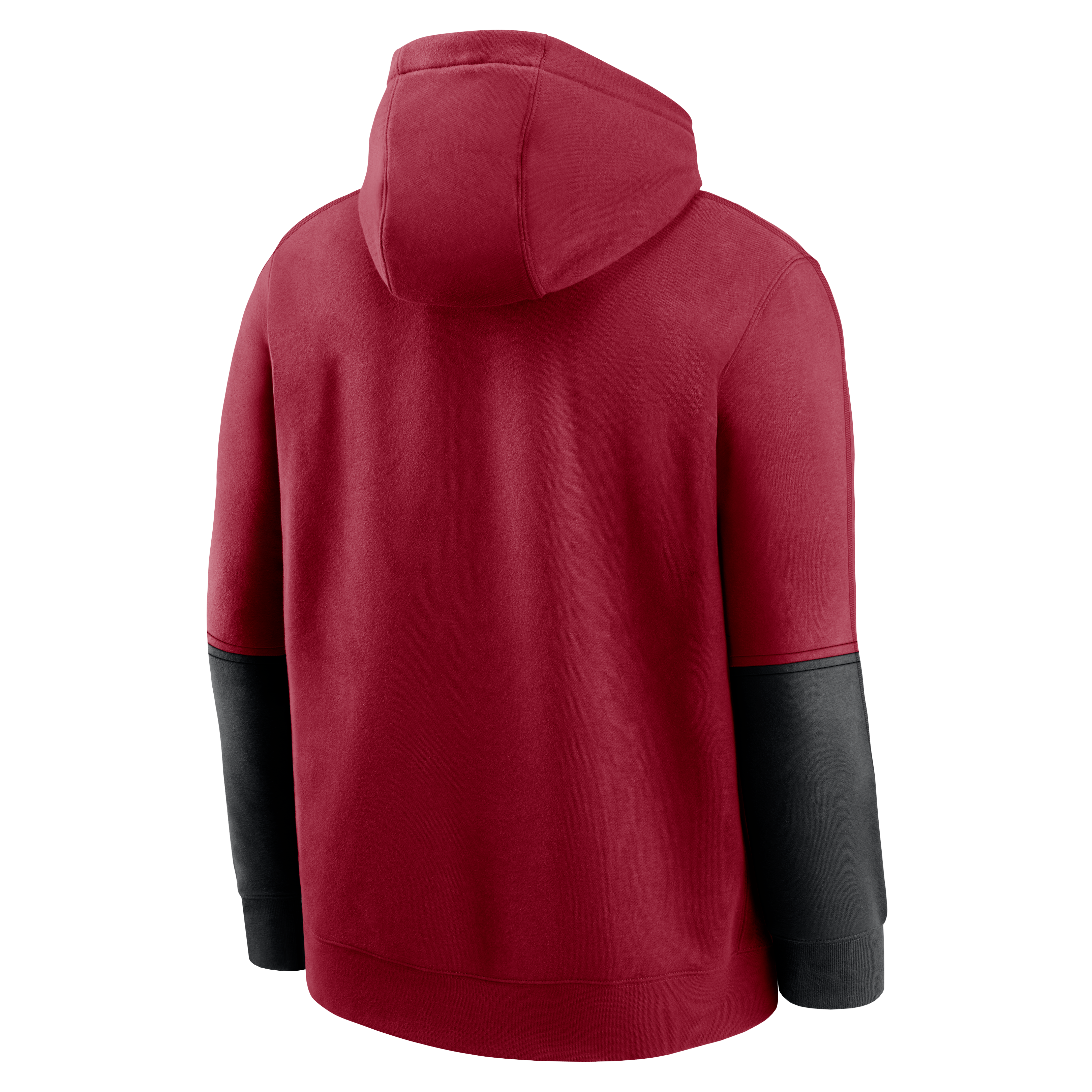 Nike Men's Oklahoma Sooners '24 Club Hoodie-Red/Black - RED Thumbnail View 2