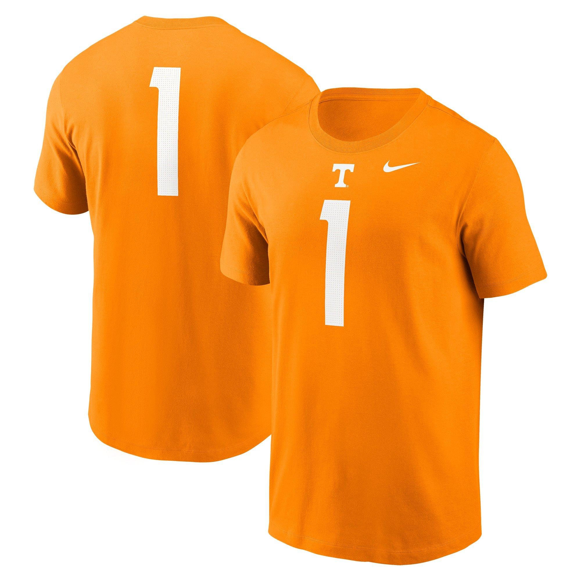 Nike Men's Tennessee Volunteers No. 1 Logo Tee - ORANGE Thumbnail View 3