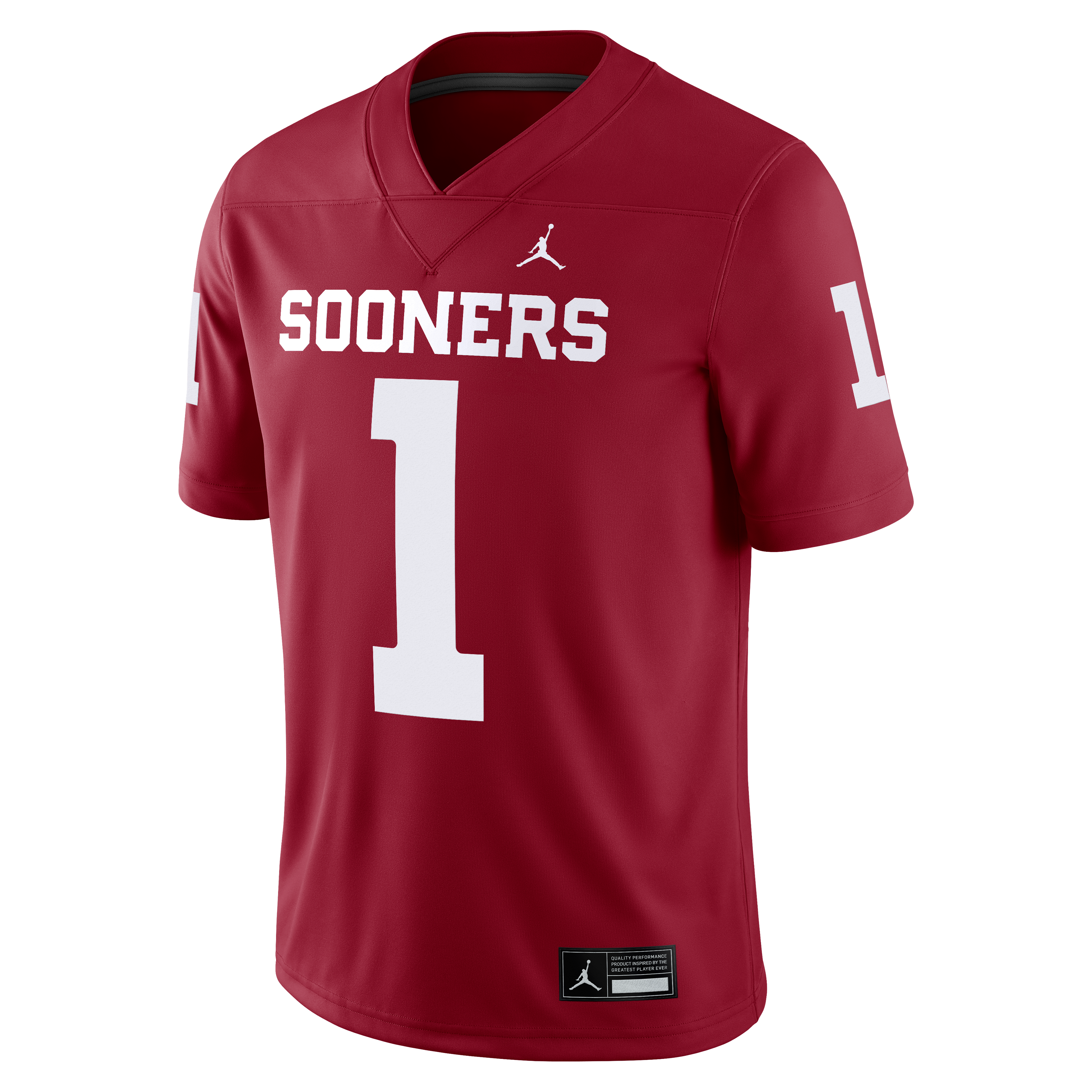 Nike Men's Oklahoma Sooners #1 Jersey-Red - RED