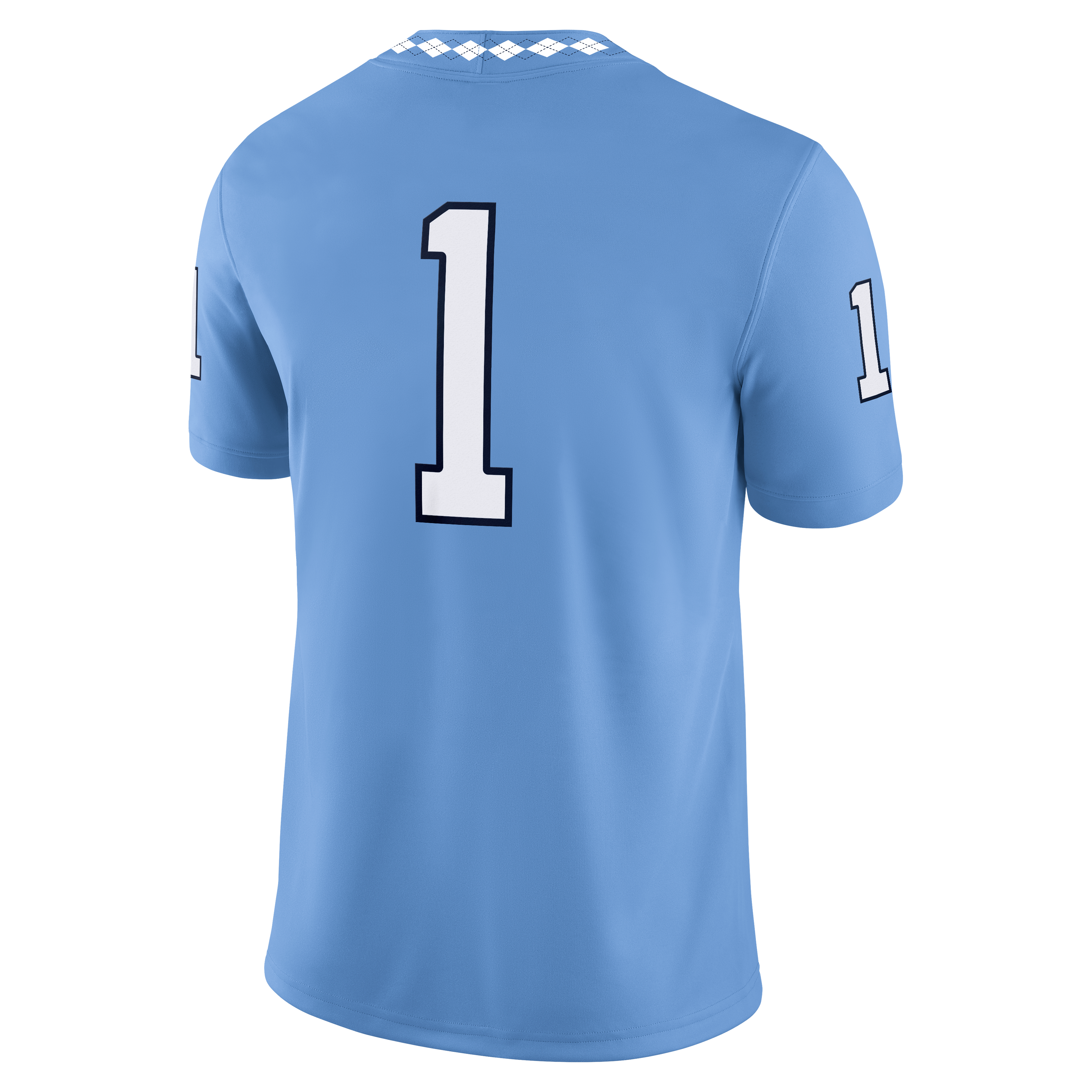 Nike Men's UNC Tar Heels #1 Jersey-Light Blue - BLUE Thumbnail View 2