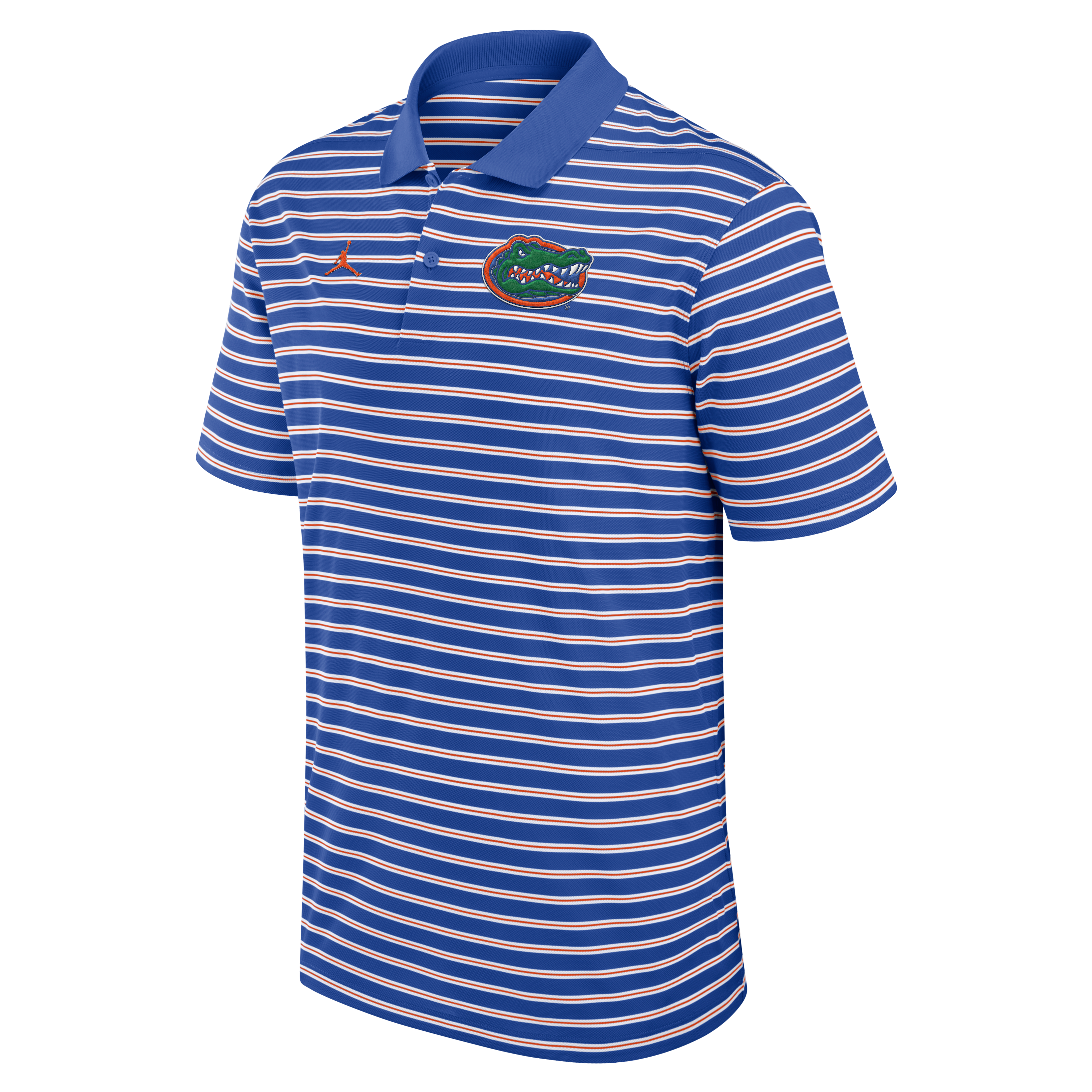 Nike Men's Florida Gators Striped Polo-Blue - BLUE Thumbnail View 1