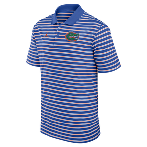 Nike Men's Florida Gators Striped Polo-Blue