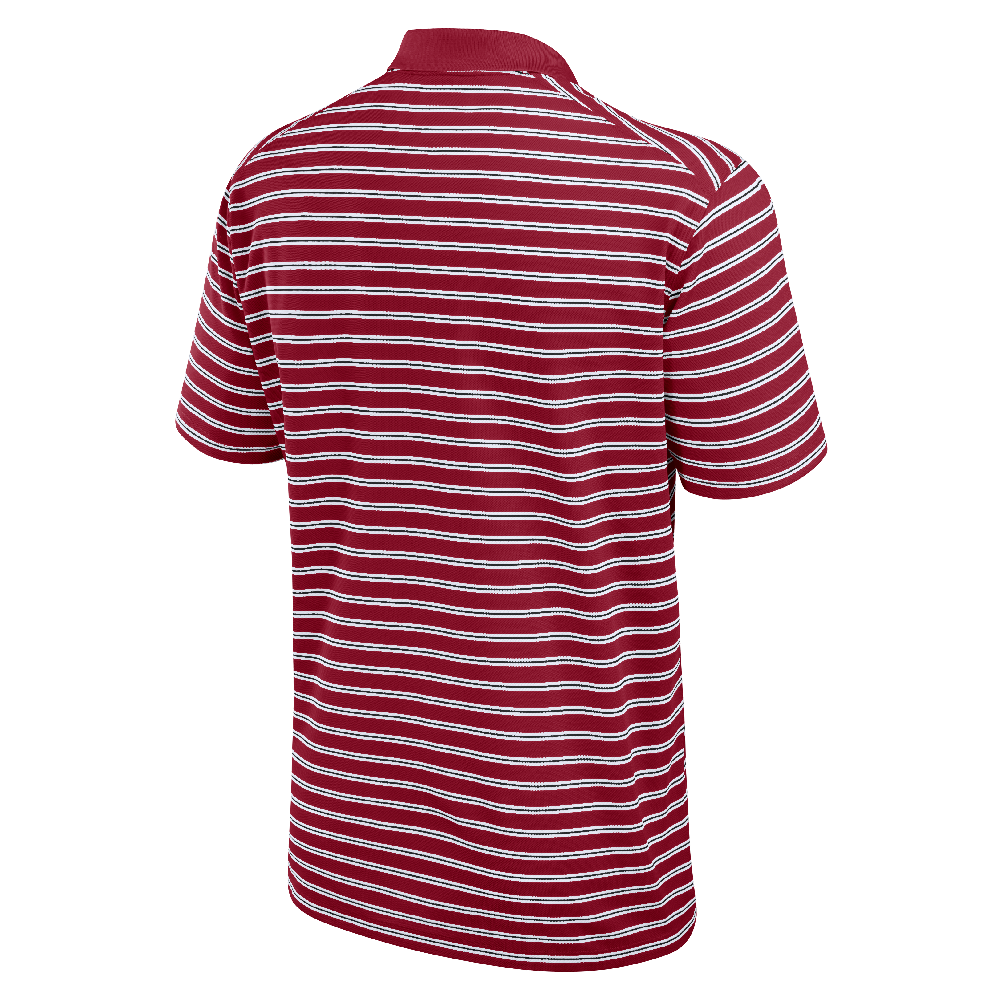 Jordan Brand Men's Oklahoma Sooners Striped Polo-Red - RED Thumbnail View 2