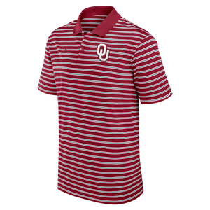 Jordan Brand Men's Oklahoma Sooners Striped Polo-Red