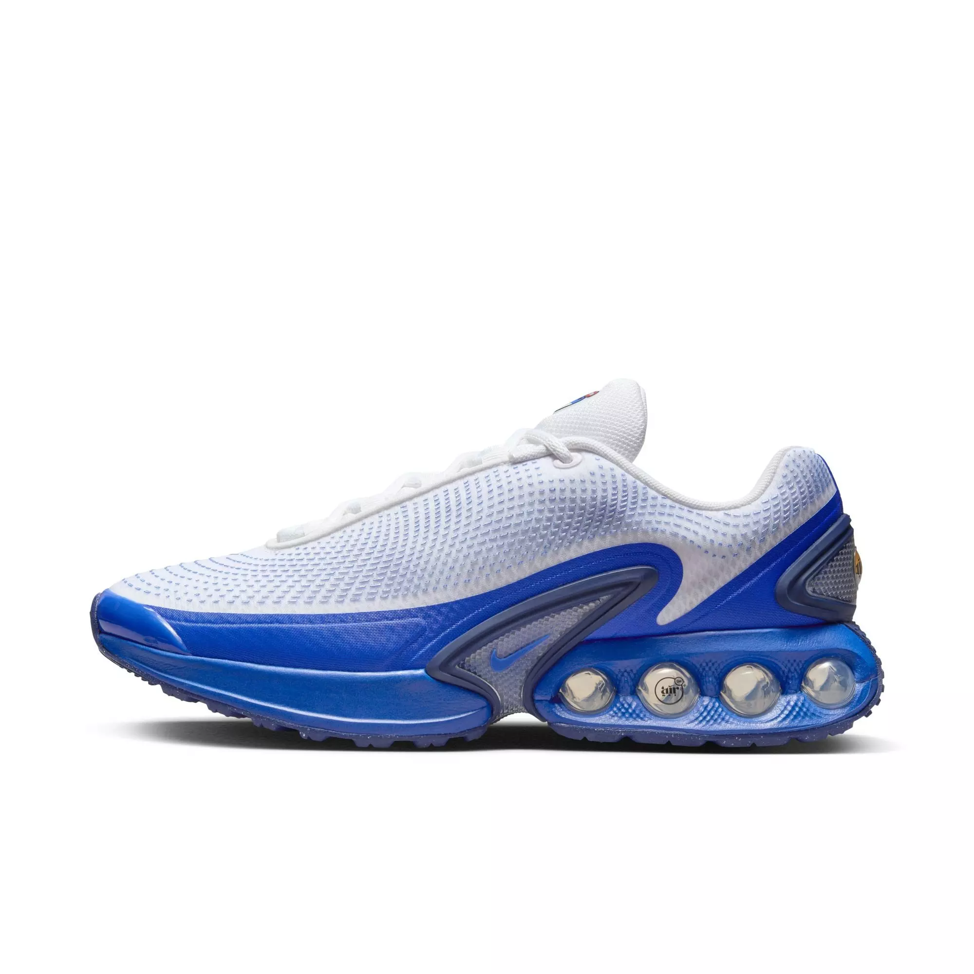 Nike Air Max Dn "White/Racer Blue" Men's Shoe - WHITE/RACER BLUE/BLUE VOID
