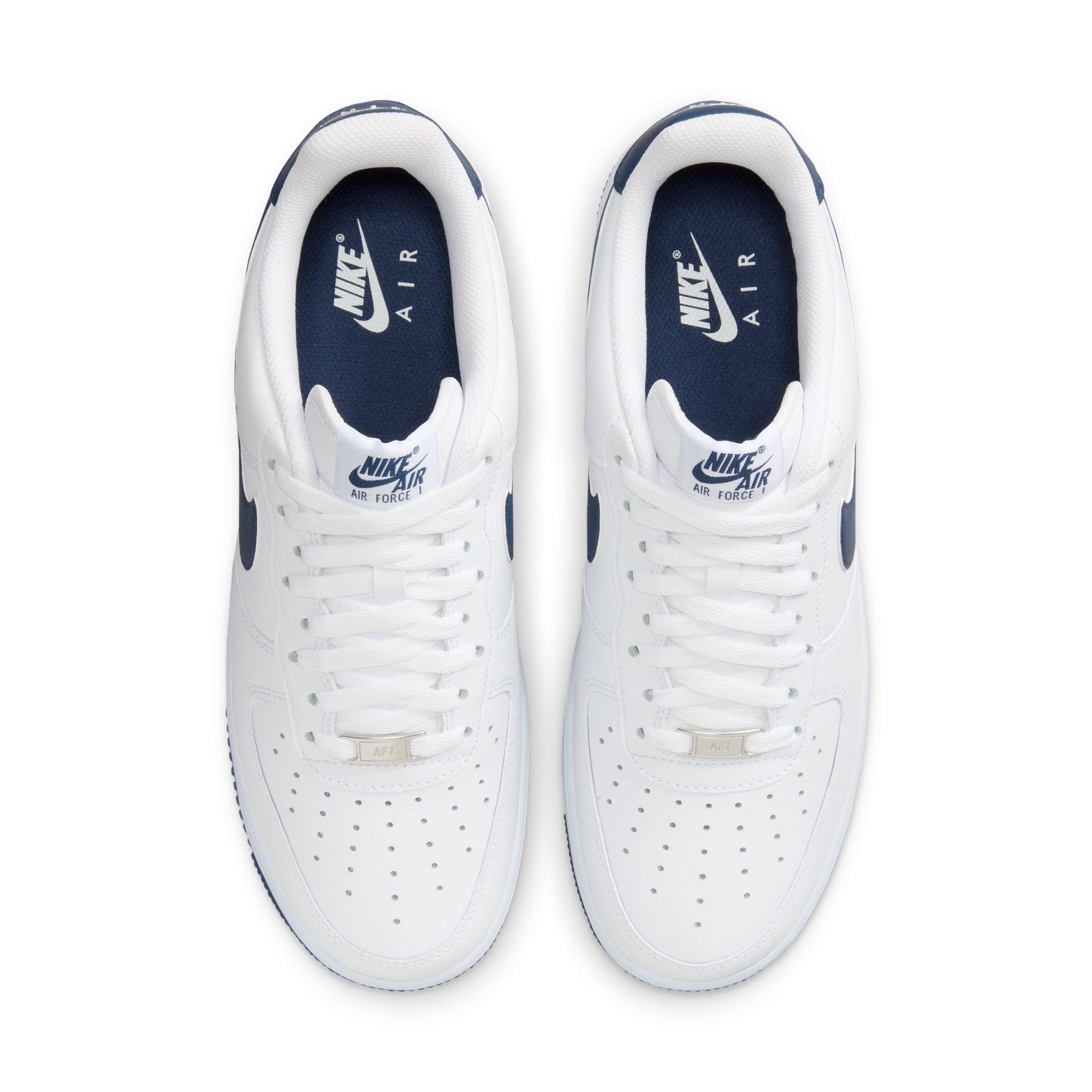 Nike Air Force 1 '07 Men's "White/Midnight Navy" Shoe