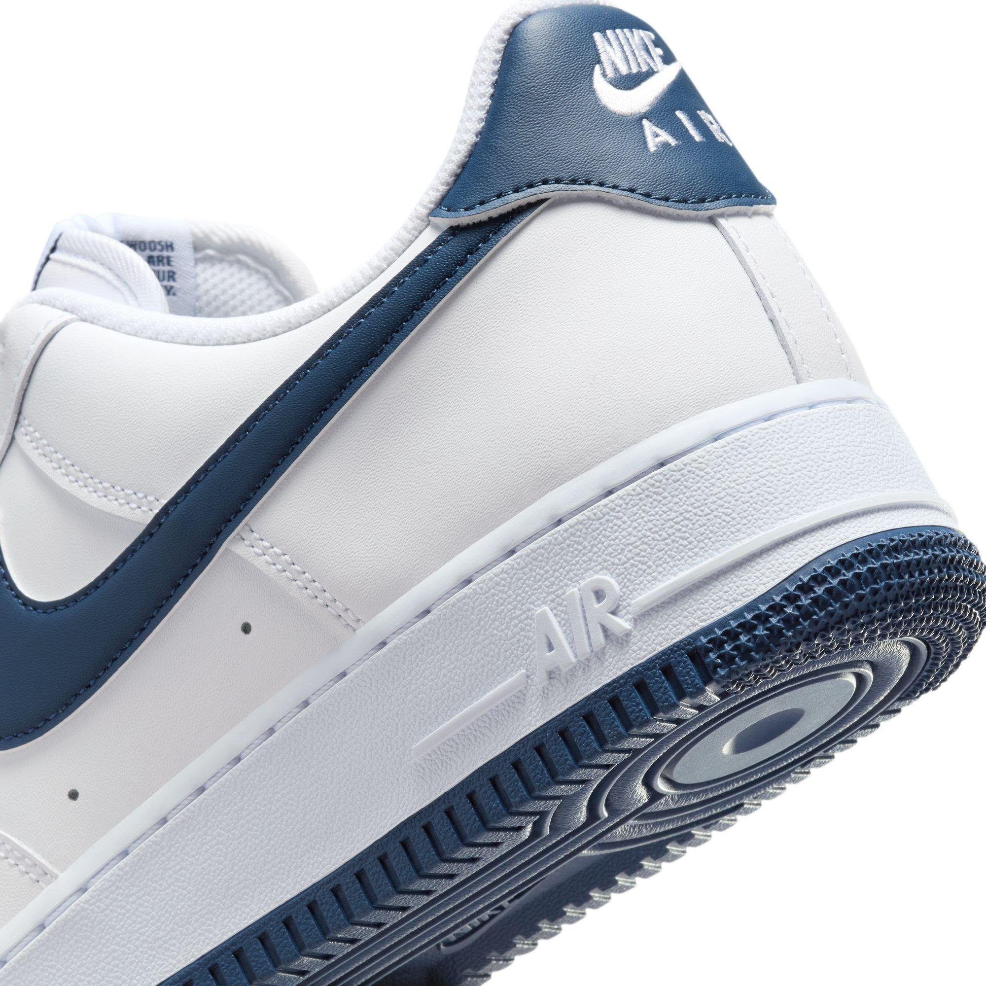 Nike Air Force 1 '07 Men's "White/Midnight Navy" Shoe