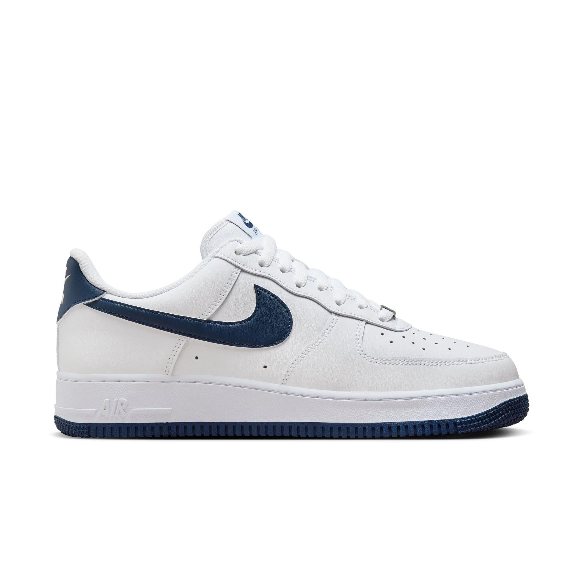 Nike Air Force 1 '07 "White/Midnight Navy" Men's Shoe - WHITE/NAVY