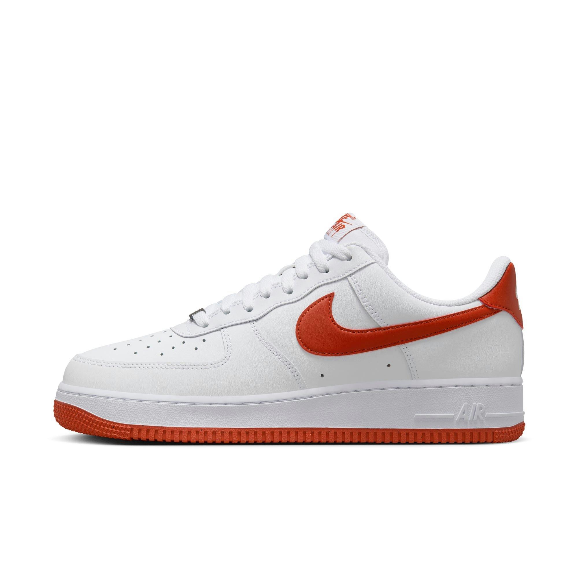 Nike Air Force 1 '07 "White/Dragon Red" Men's Shoe - WHITE/RED Thumbnail View 3
