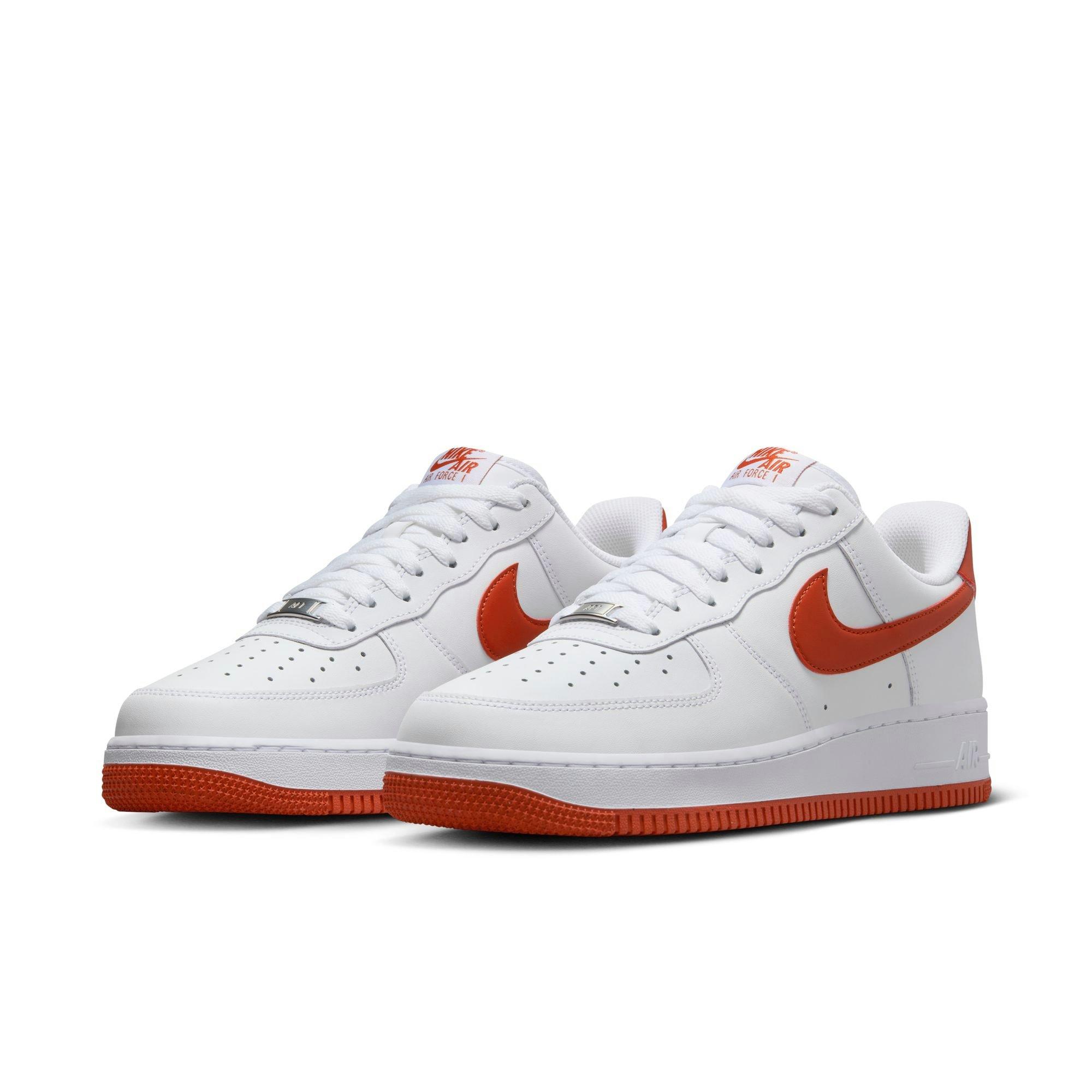Nike Air Force 1 '07 "White/Dragon Red" Men's Shoe - WHITE/RED Thumbnail View 5