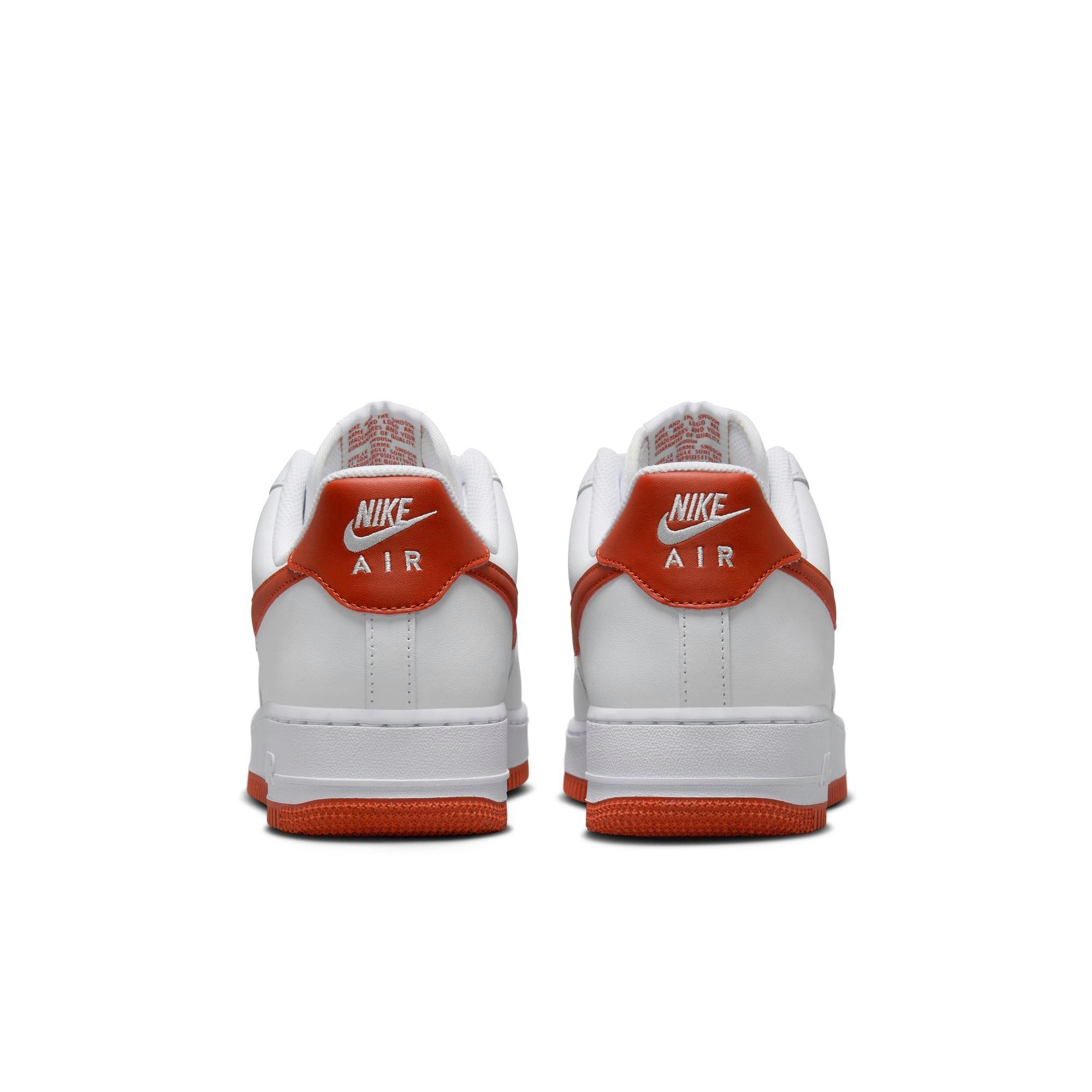 Nike Air Force 1 '07 "White/Dragon Red" Men's Shoe - WHITE/RED Thumbnail View 7