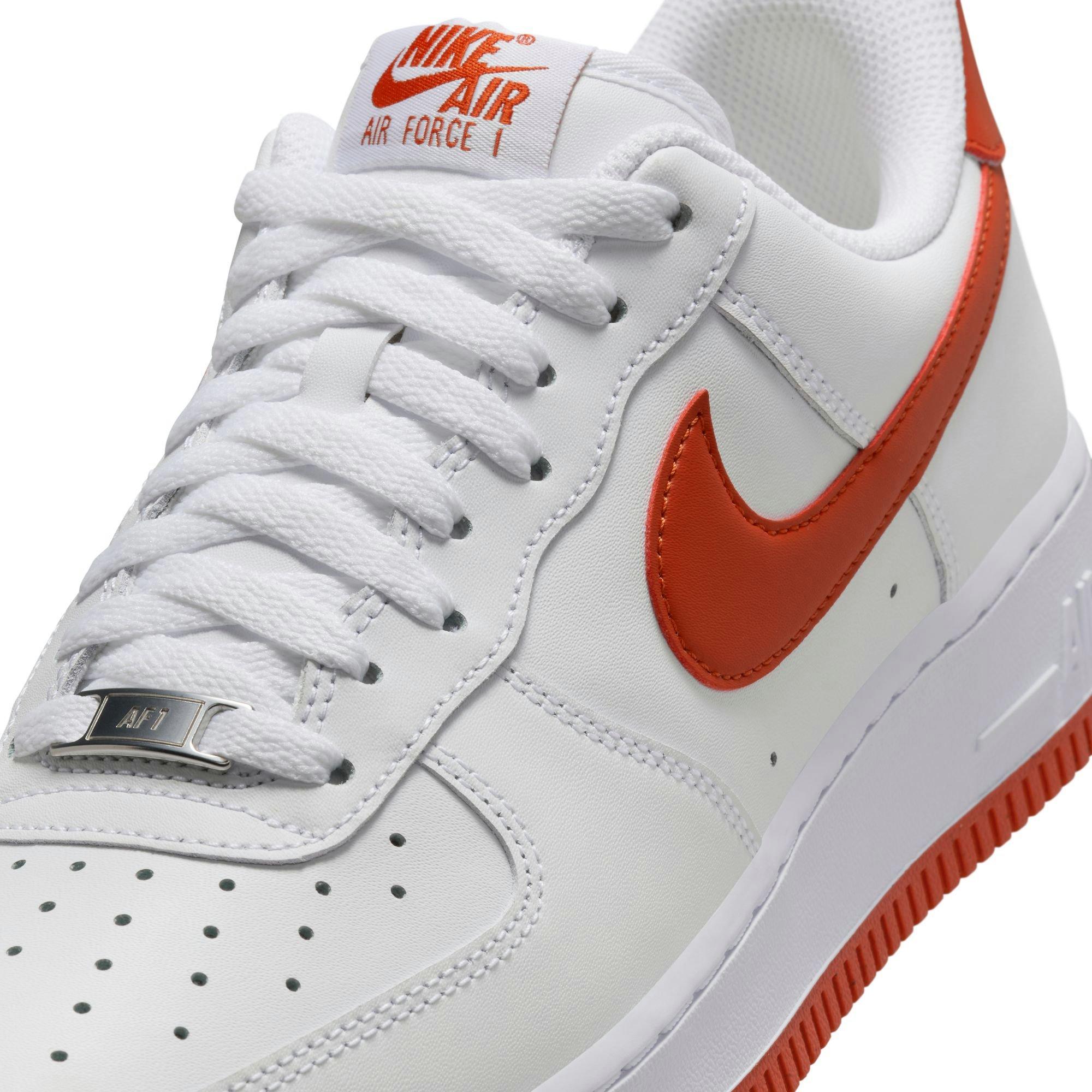 Nike Air Force 1 '07 "White/Dragon Red" Men's Shoe - WHITE/RED Thumbnail View 10