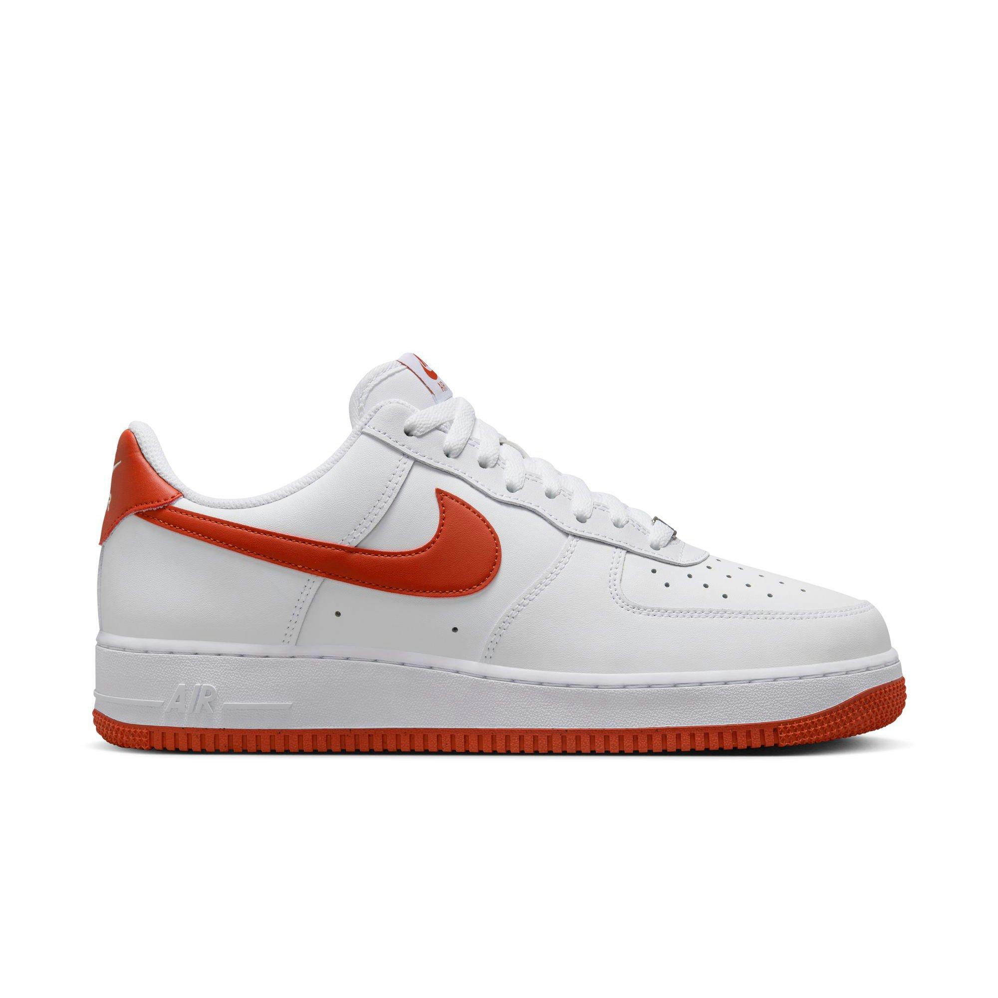 Nike Air Force 1 '07 "White/Dragon Red" Men's Shoe - WHITE/RED Thumbnail View 1