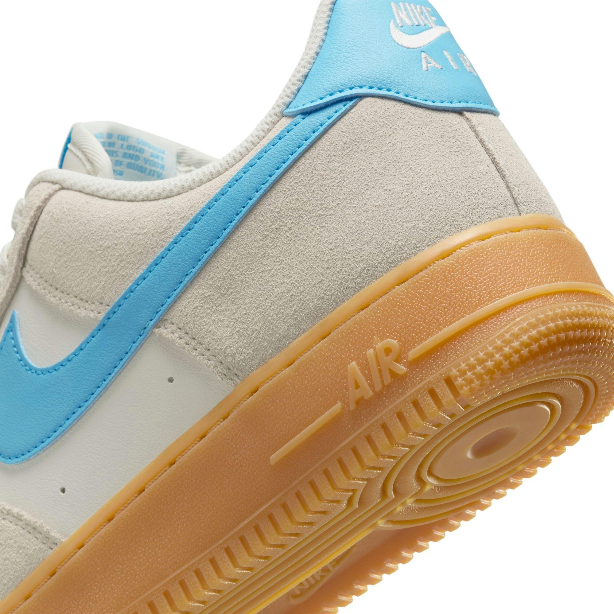 Nike Air Force 1 '07 LV8 "Phantom/Baltic Blue/Gum Yellow" Men's Shoe - GREY/BLUE Thumbnail View 11