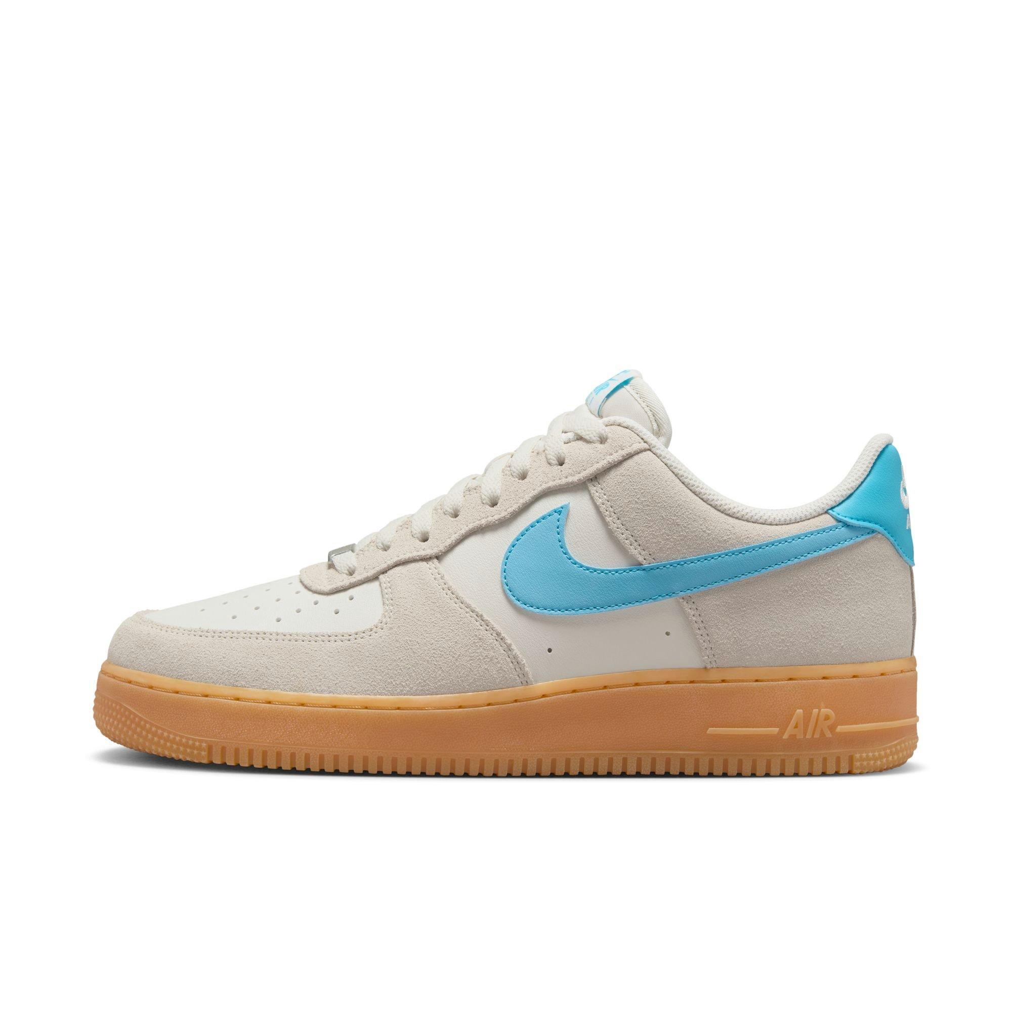 Nike Air Force 1 '07 LV8 "Phantom/Baltic Blue/Gum Yellow" Men's Shoe - GREY/BLUE Thumbnail View 3