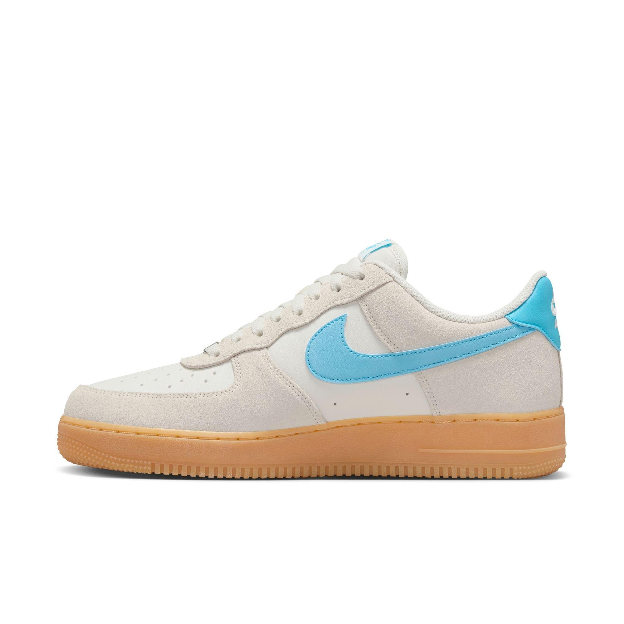 Nike Air Force 1 '07 LV8 "Phantom/Baltic Blue/Gum Yellow" Men's Shoe - GREY/BLUE Thumbnail View 4