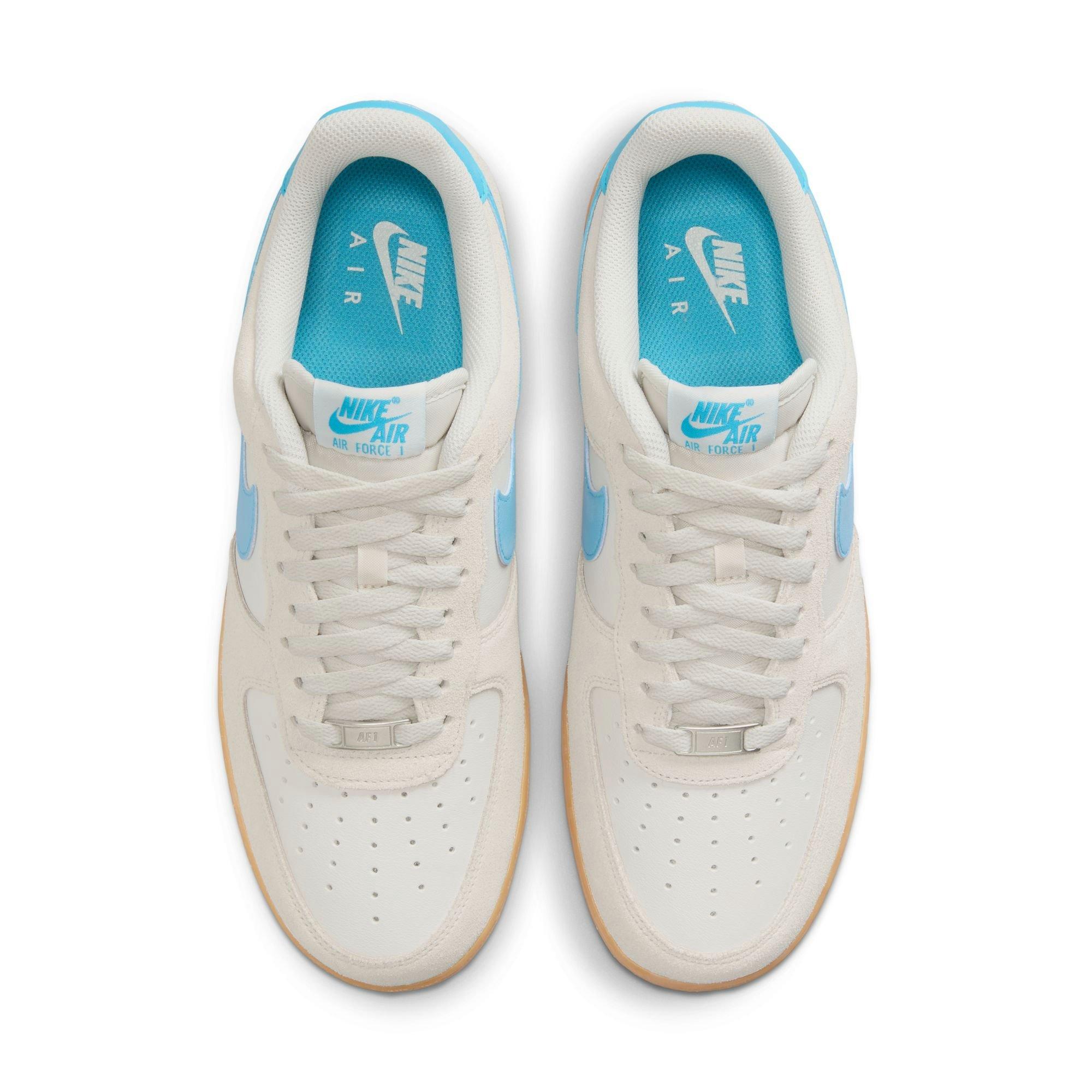 Nike Air Force 1 '07 LV8 "Phantom/Baltic Blue/Gum Yellow" Men's Shoe - GREY/BLUE Thumbnail View 6
