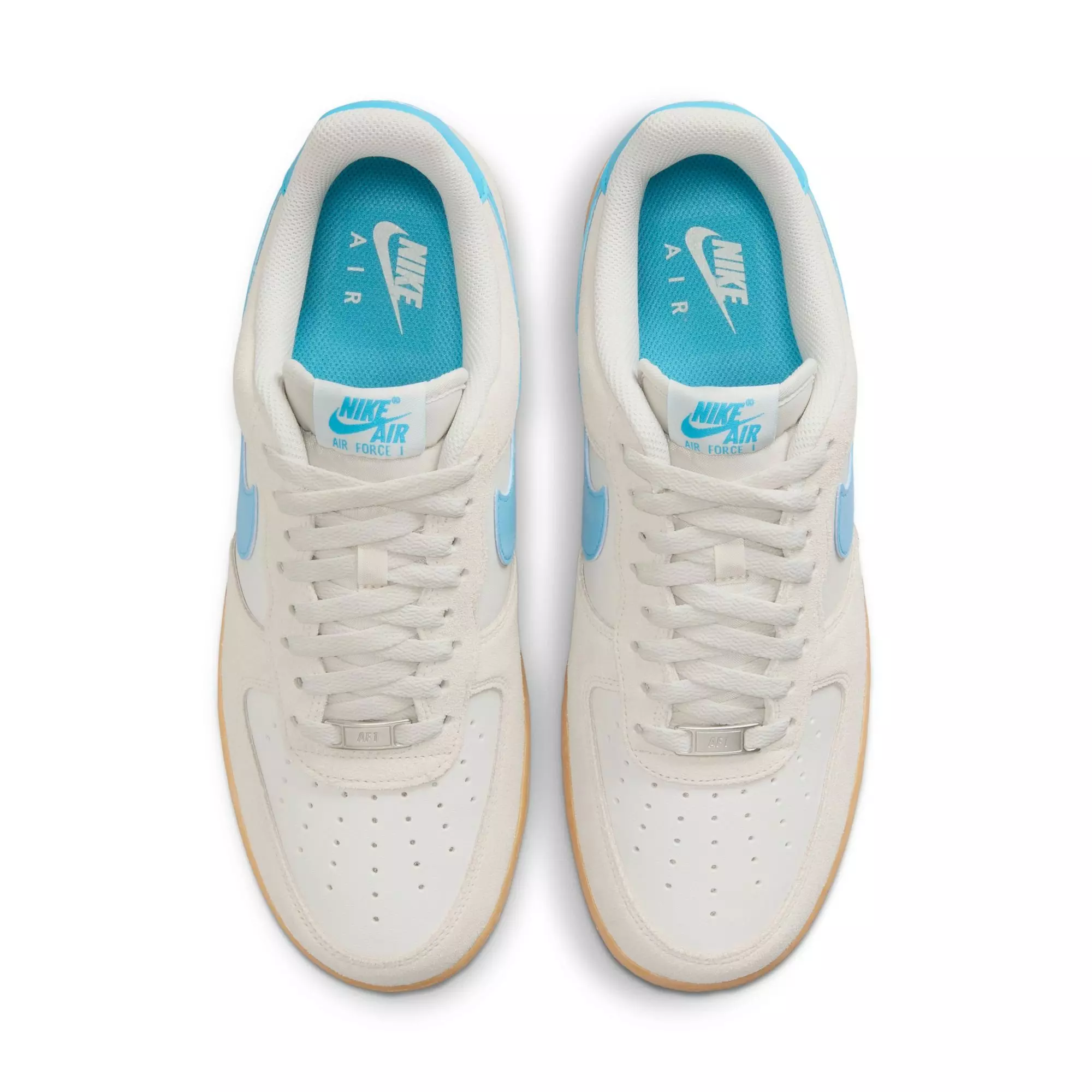 Nike Air Force 1 '07 LV8 "Phantom/Baltic Blue/Gum Yellow" Men's Shoe - GREY/BLUE