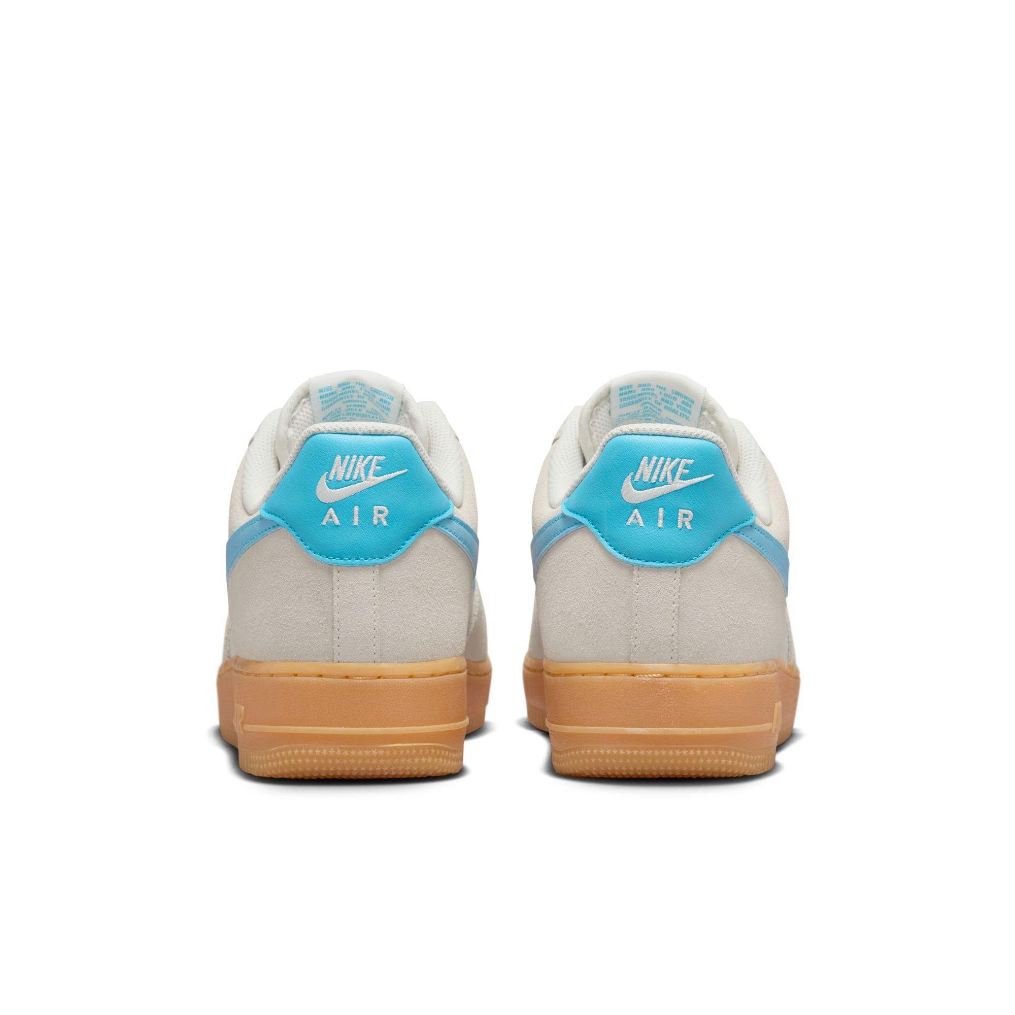 Nike Air Force 1 '07 LV8 "Phantom/Baltic Blue/Gum Yellow" Men's Shoe - GREY/BLUE Thumbnail View 7