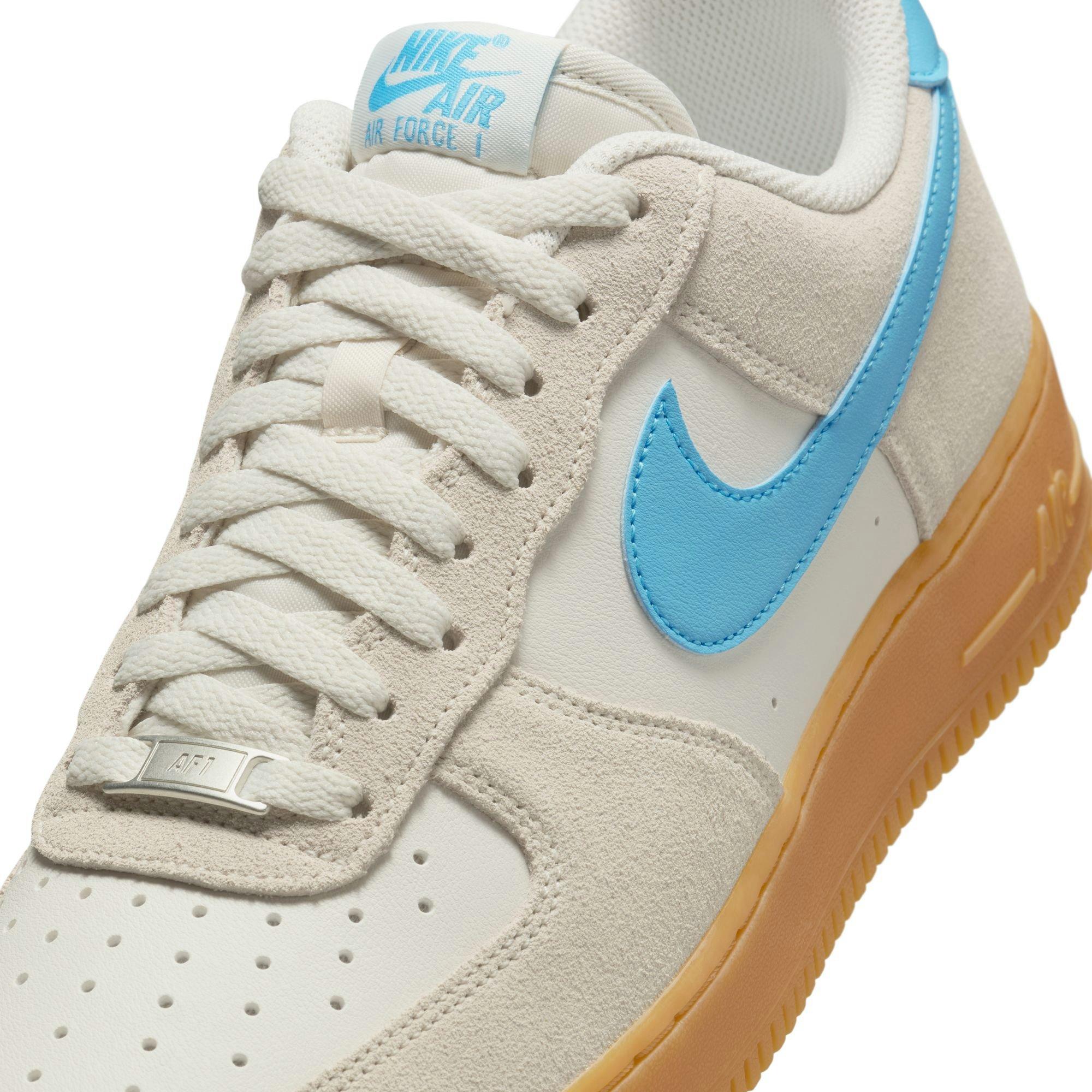 Nike Air Force 1 '07 LV8 "Phantom/Baltic Blue/Gum Yellow" Men's Shoe - GREY/BLUE Thumbnail View 10