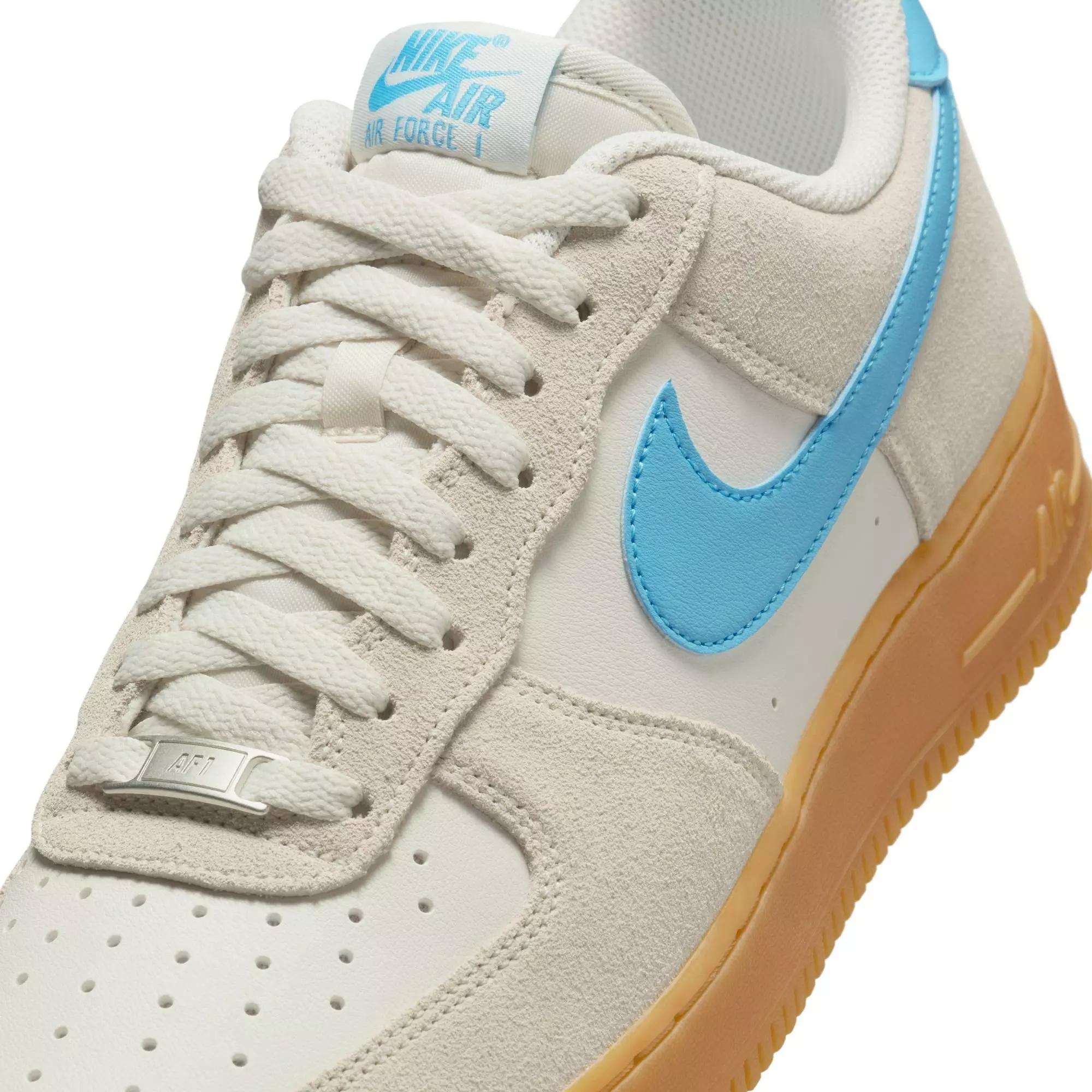 Nike Air Force 1 '07 LV8 "Phantom/Baltic Blue/Gum Yellow" Men's Shoe - GREY/BLUE
