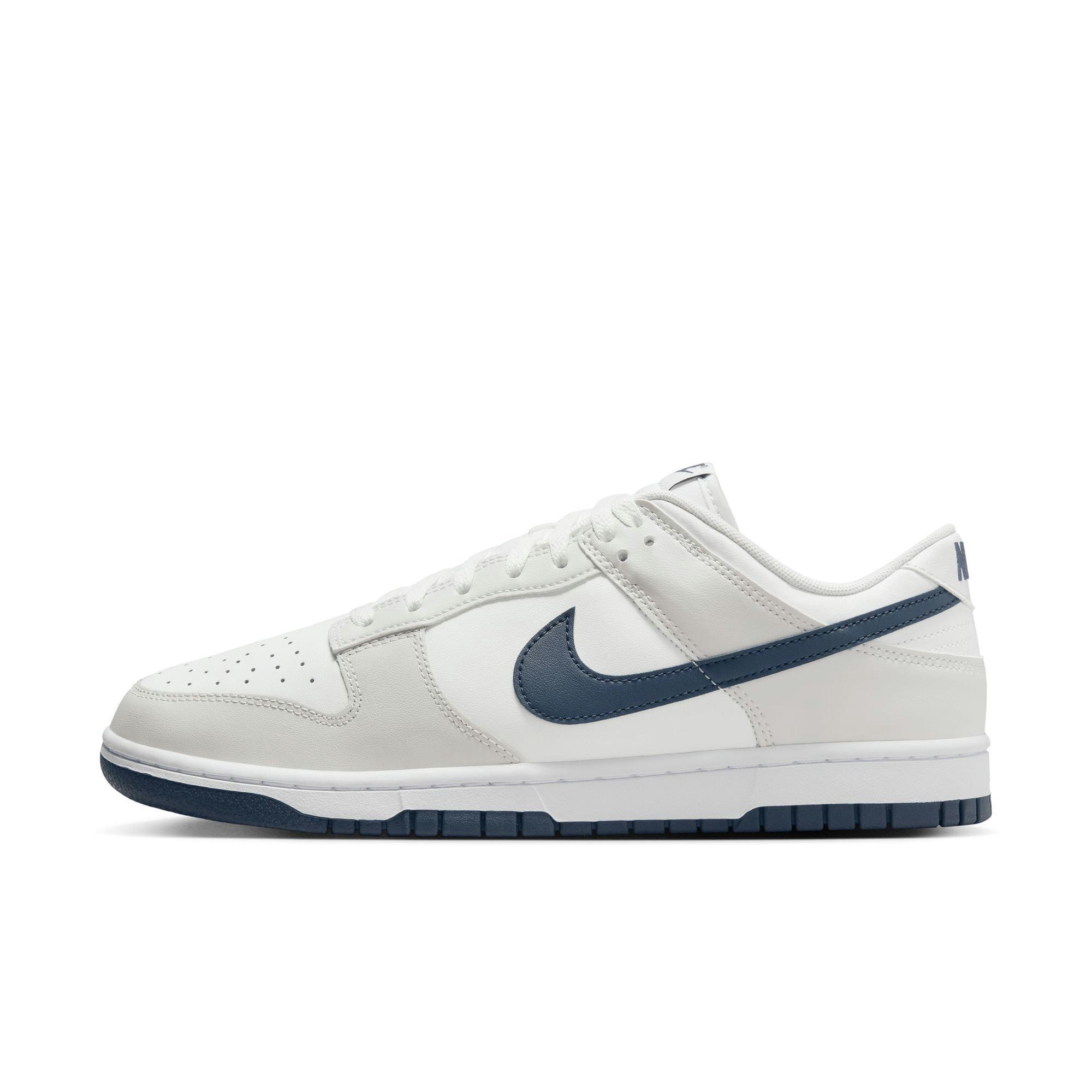 Nike Dunk Low Retro "Summit White/Midnight Navy/Platinum Tint" Men's Shoe