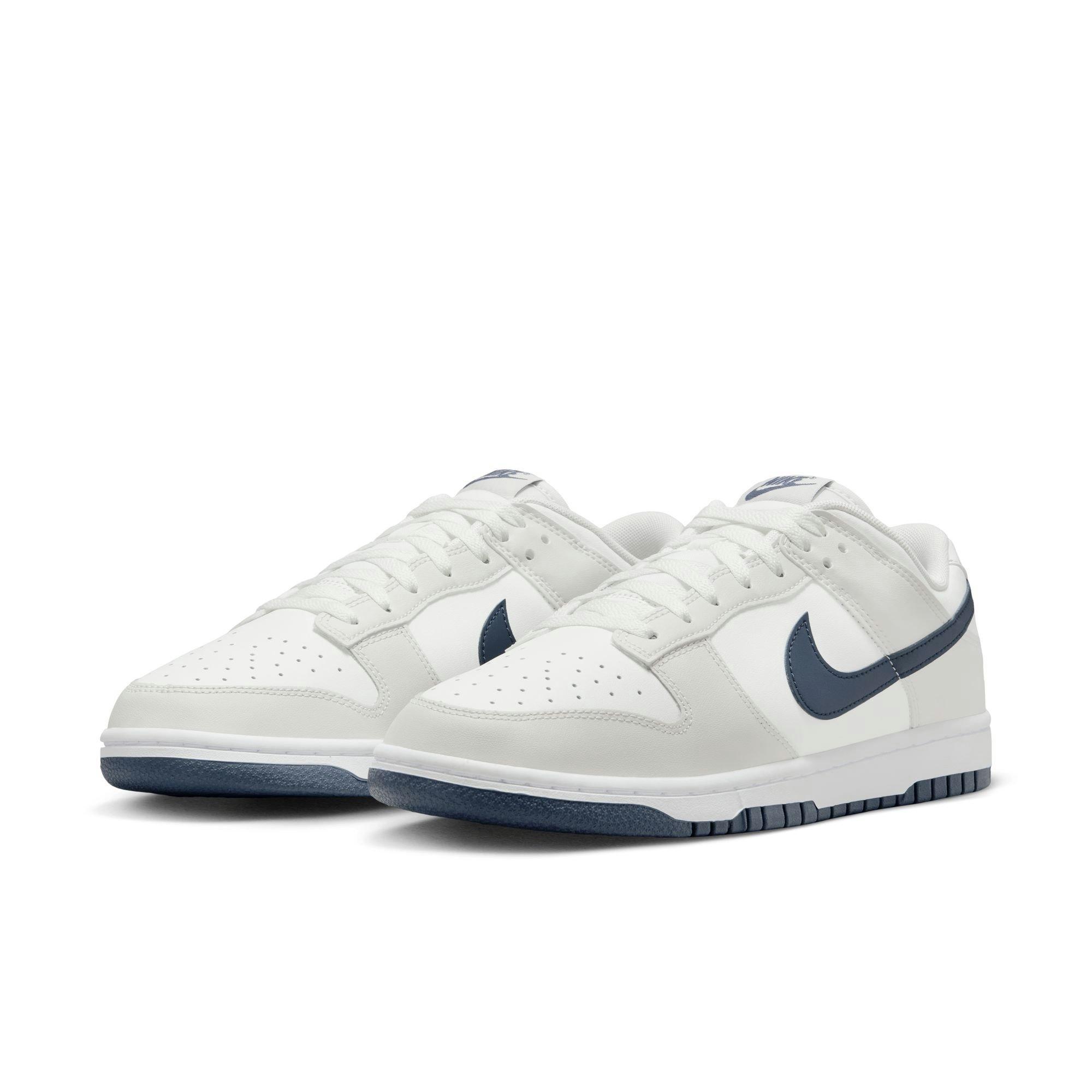 Nike Dunk Low Retro "Summit White/Midnight Navy/Platinum Tint" Men's Shoe