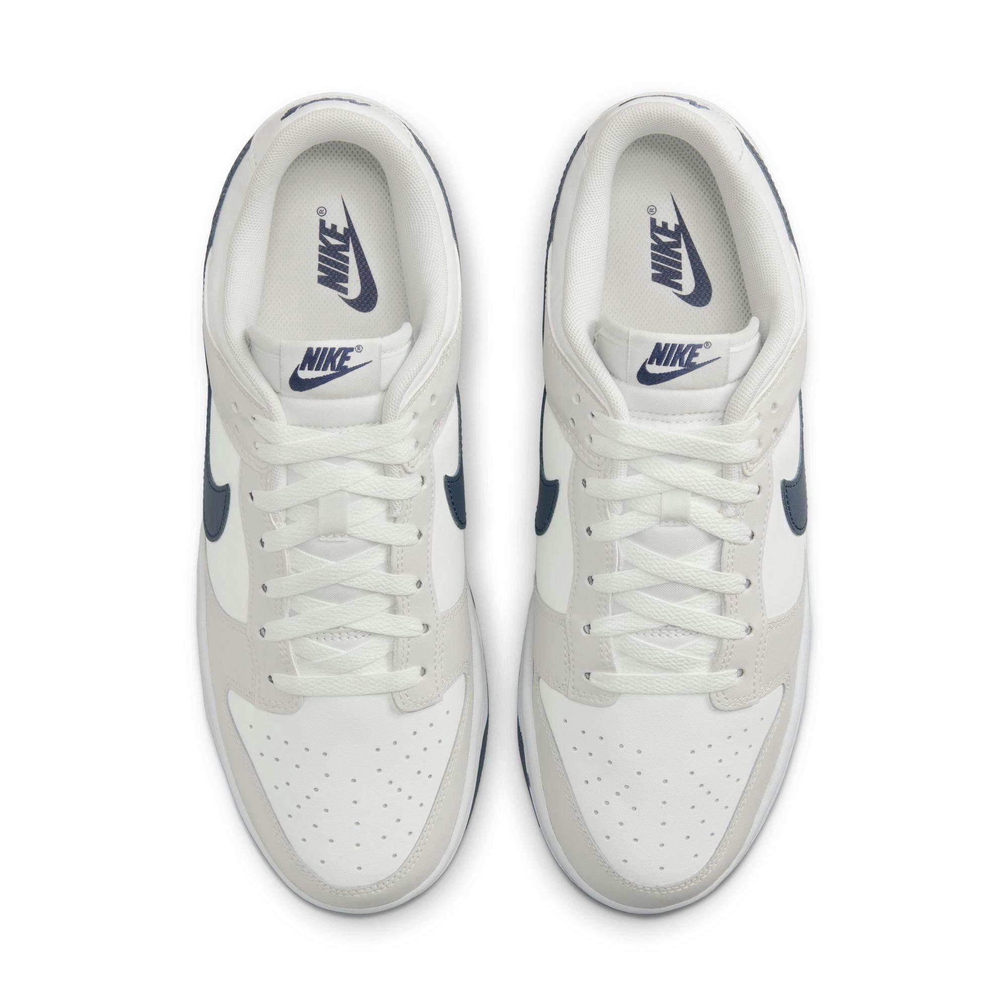 Nike Dunk Low Retro "Summit White/Midnight Navy/Platinum Tint" Men's Shoe