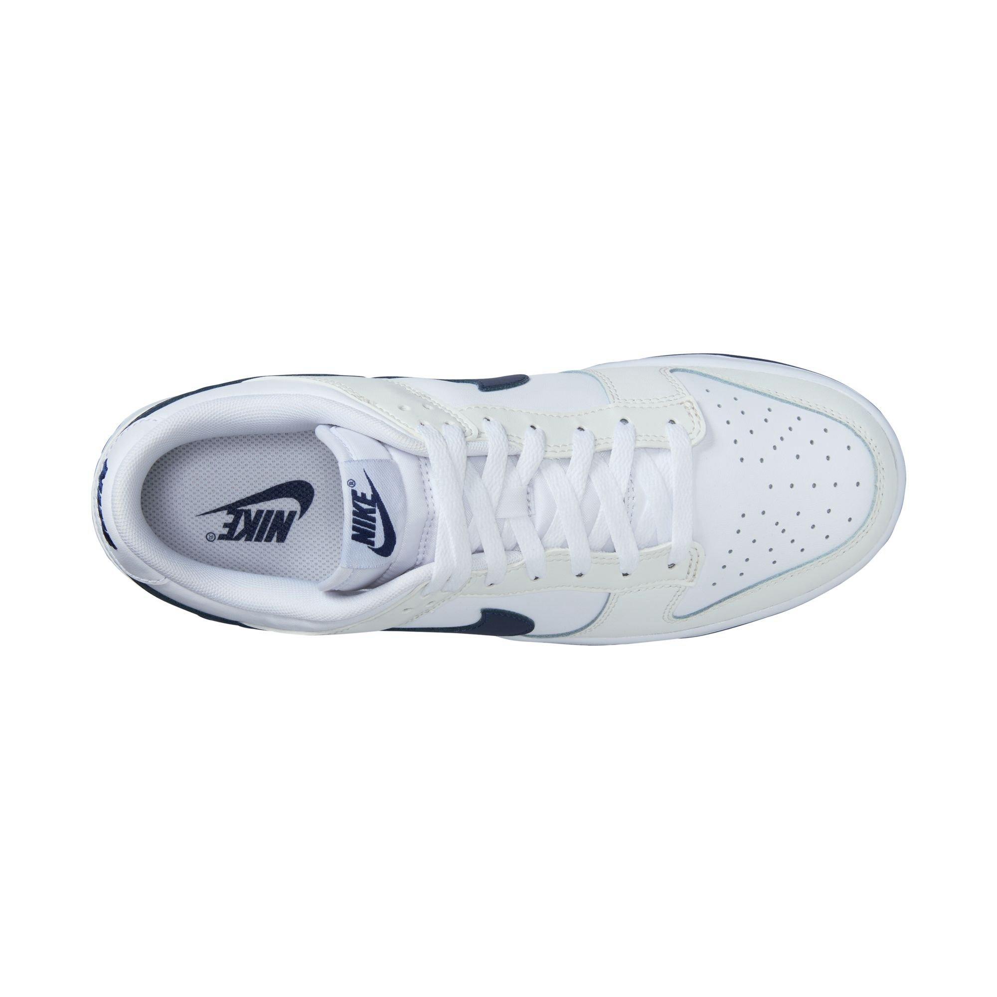 Nike Dunk Low Retro "Summit White/Midnight Navy/Platinum Tint" Men's Shoe