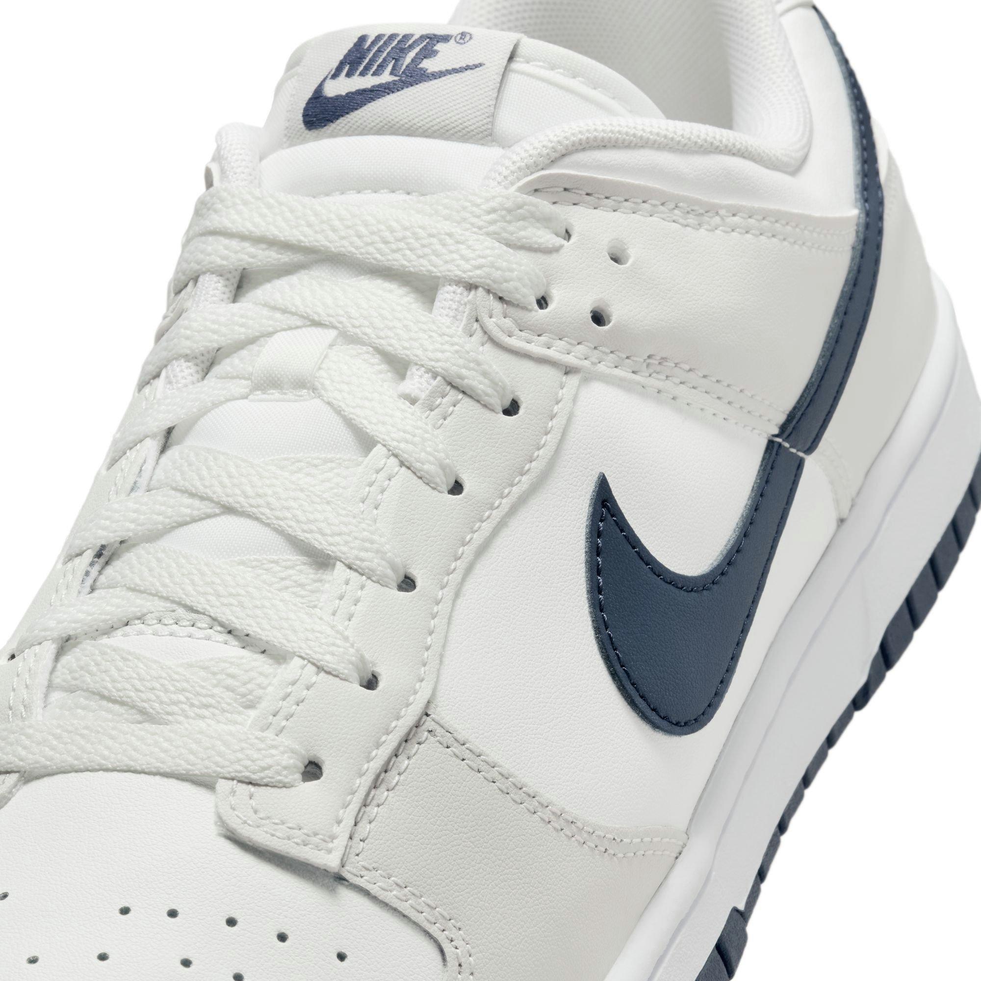 Nike Dunk Low Retro "Summit White/Midnight Navy/Platinum Tint" Men's Shoe