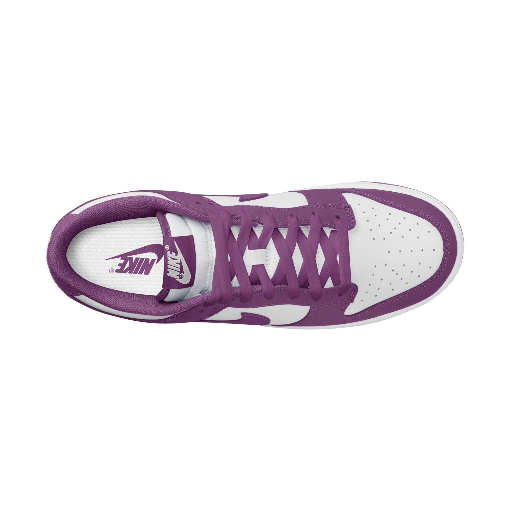 Nike Dunk Low Retro "White/Viotech" Men's Shoe - WHITE/PURPLE Thumbnail View 9